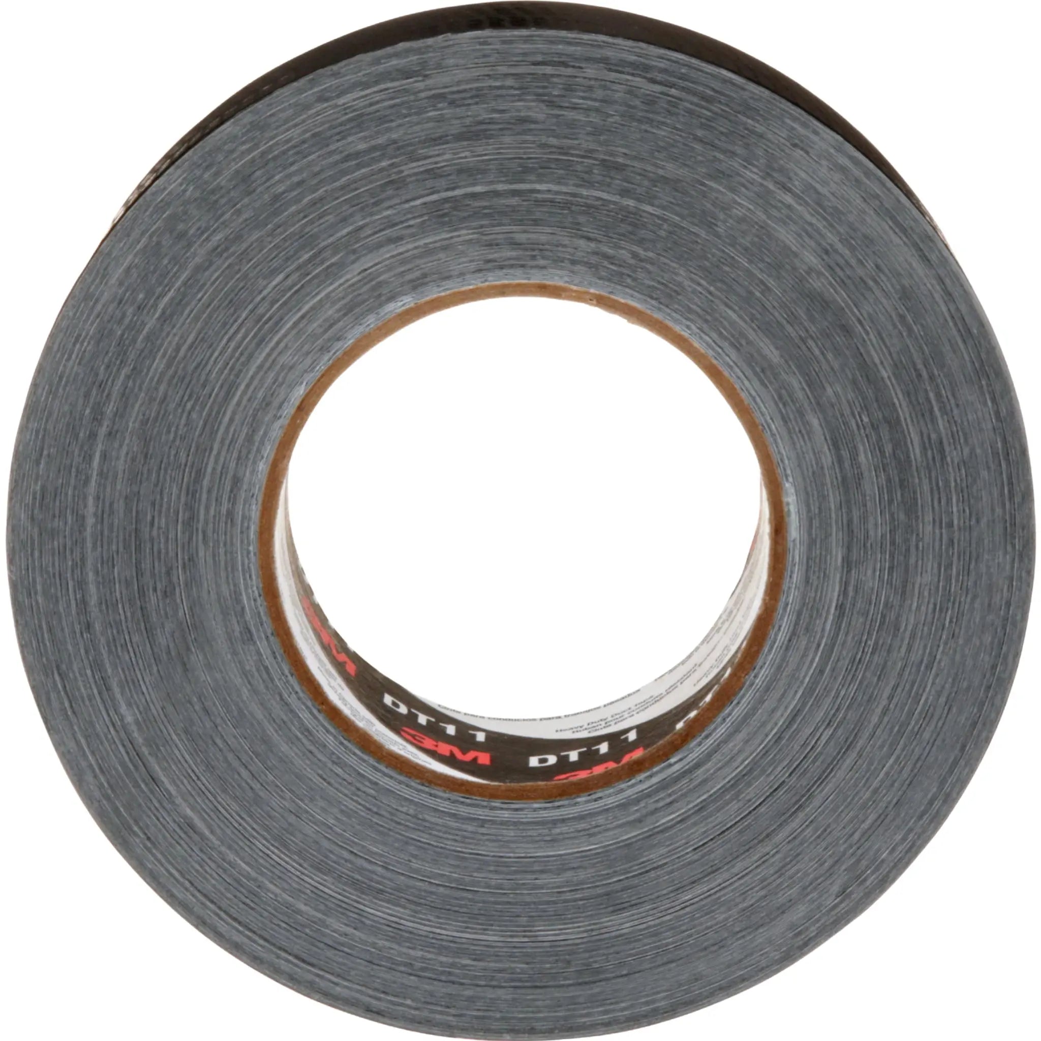 3M Heavy Duty Duct Tape DT11 Black 48 mm x 54.8 m 11 mil front view