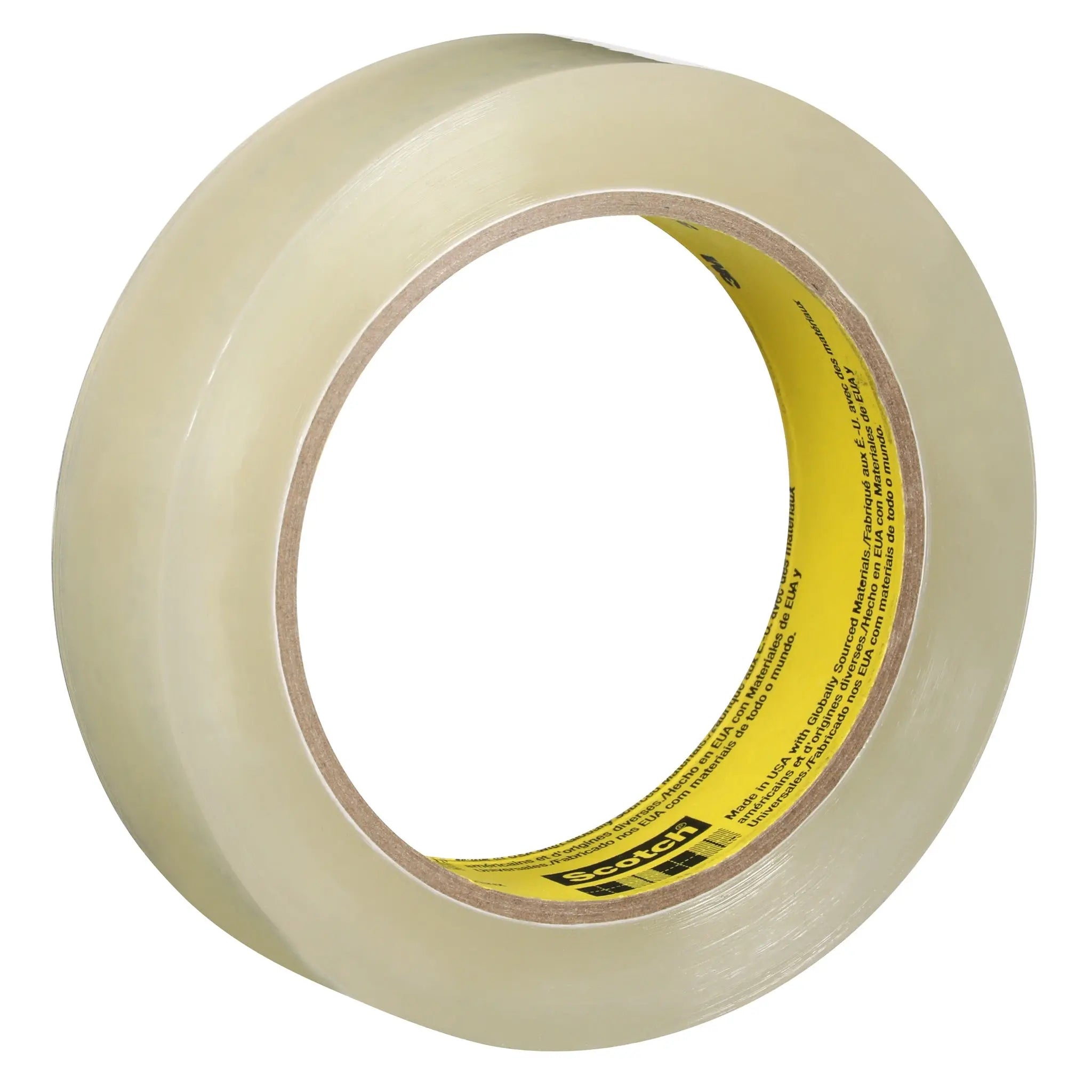 Scotch Light Duty Packaging Tape 600 High Clarity Clear 3/8 in x 72 yd, 1 Roll