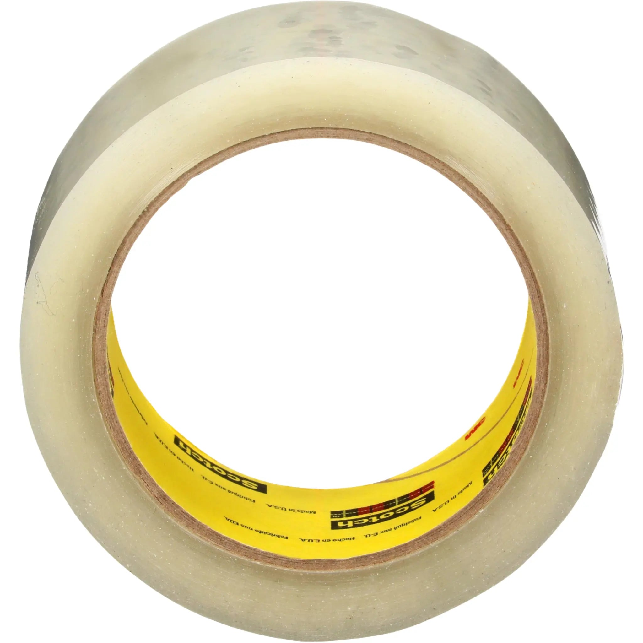 Scotch High Tack Box Sealing Tape 375+ Clear 48 mm x 50 m front view