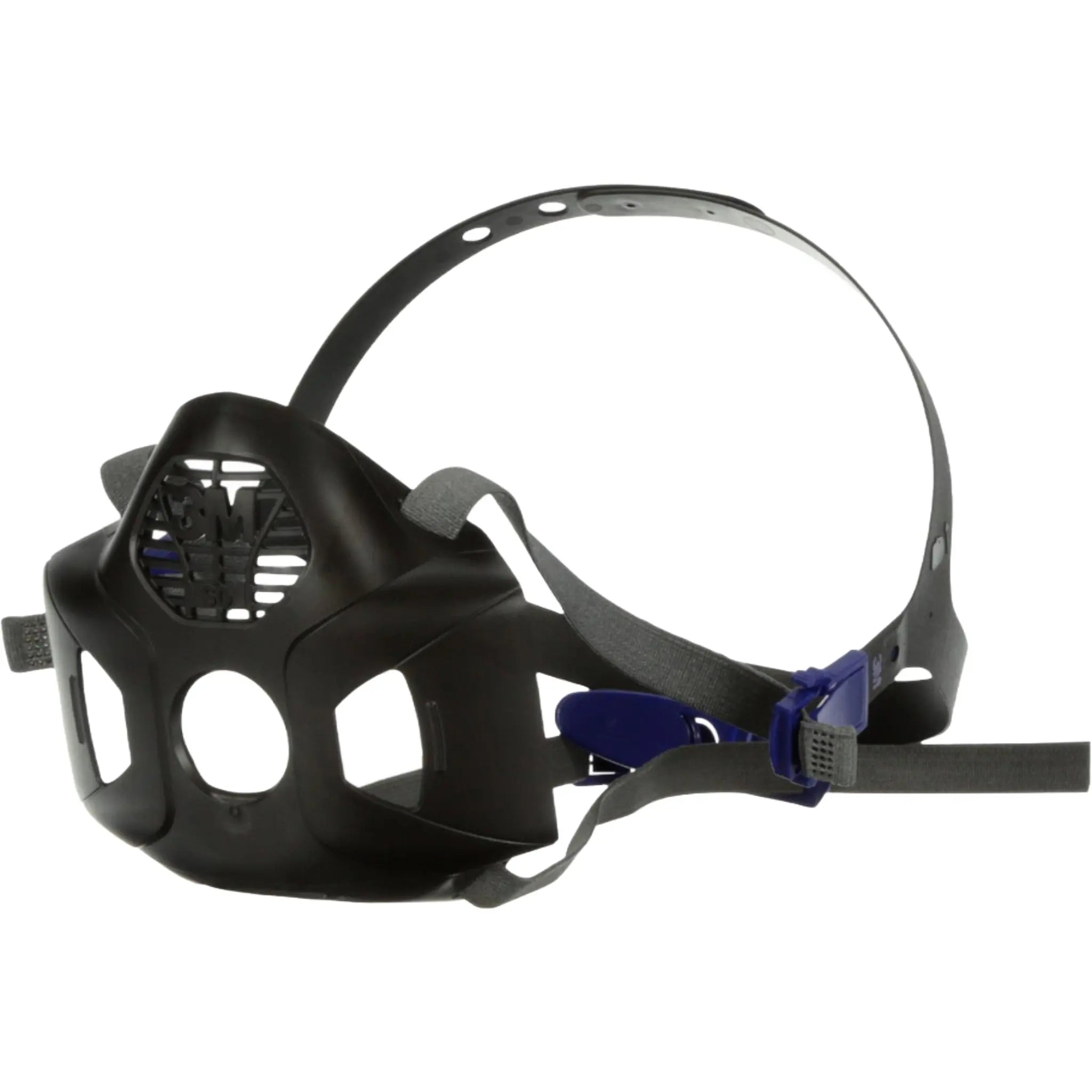 3M Secure Click Head Harness Assembly for HF-800 Series Respirators with Speaking Diaphragm left side view