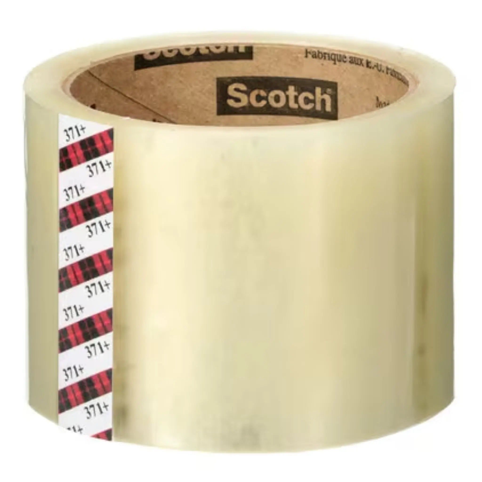 Scotch High Tack Box Sealing Tape 371+ Clear 72 mm x 100 m, 1 Roll, Main Image_02
