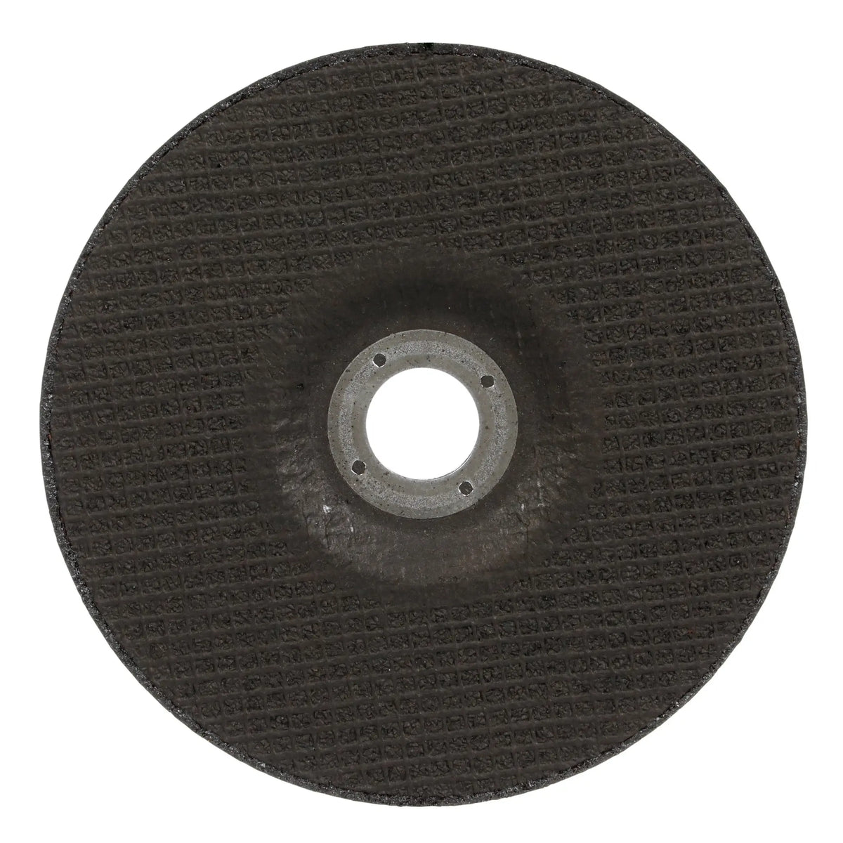 3M Cubitron 3 7100313586 Cut and Grind Wheel, 89162, 36+, T27, 6 in x 1/8 in x 7/8 in, ANSI, back view