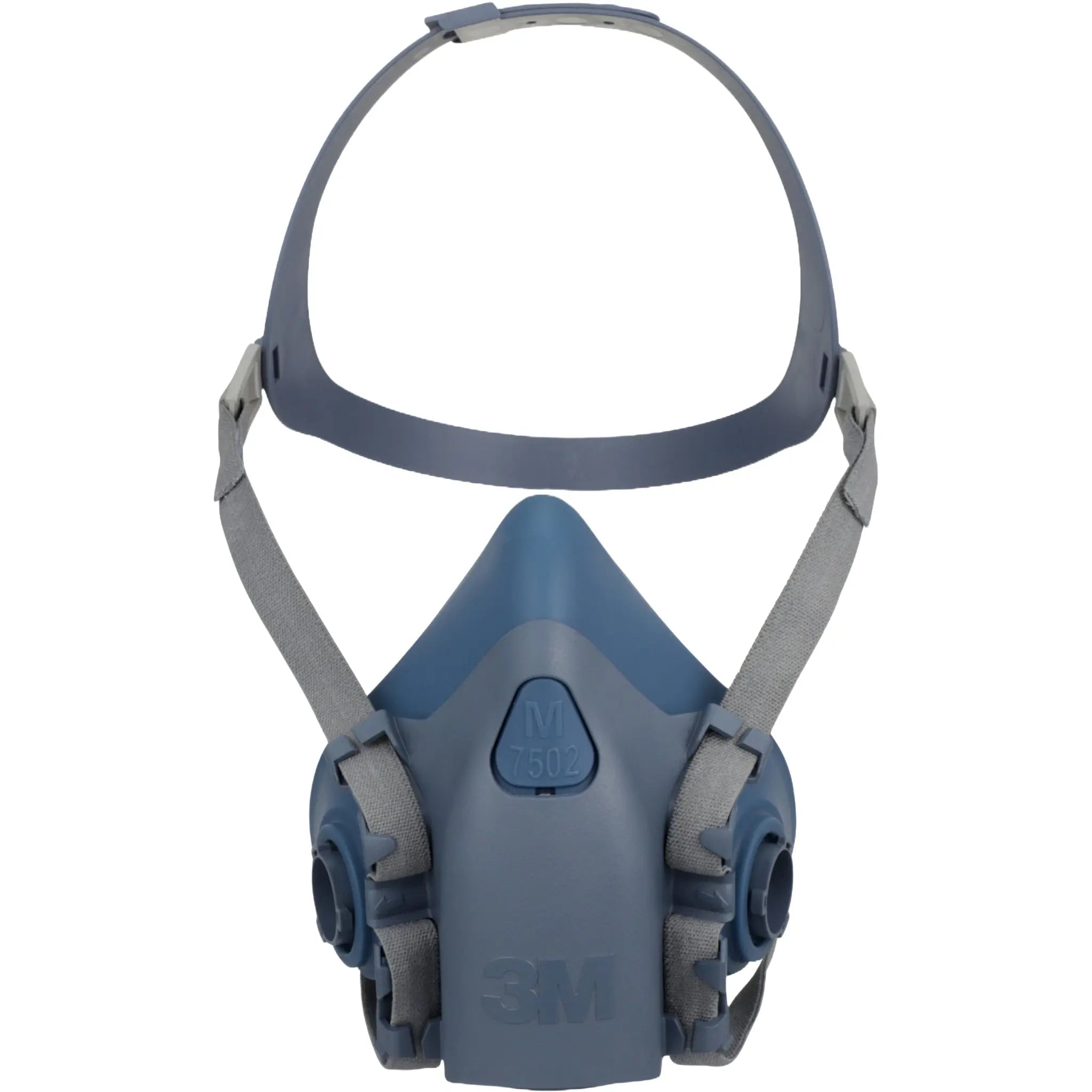 3M 7500 Series Half Face Reusable Respirator, Blue, Front Image