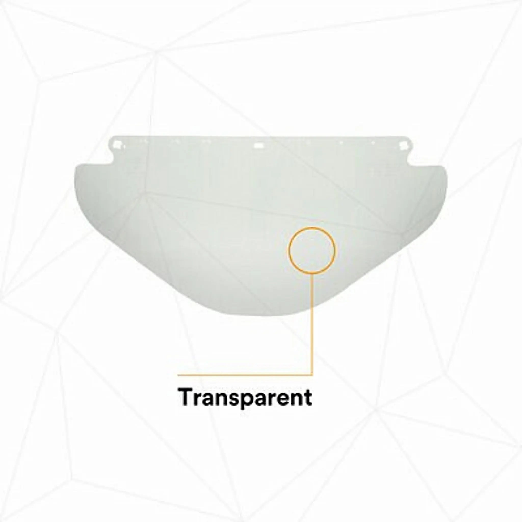 3M 82582-00000 Wide Clear Polycarbonate Faceshield WP96X, Flat Stock, Transparent