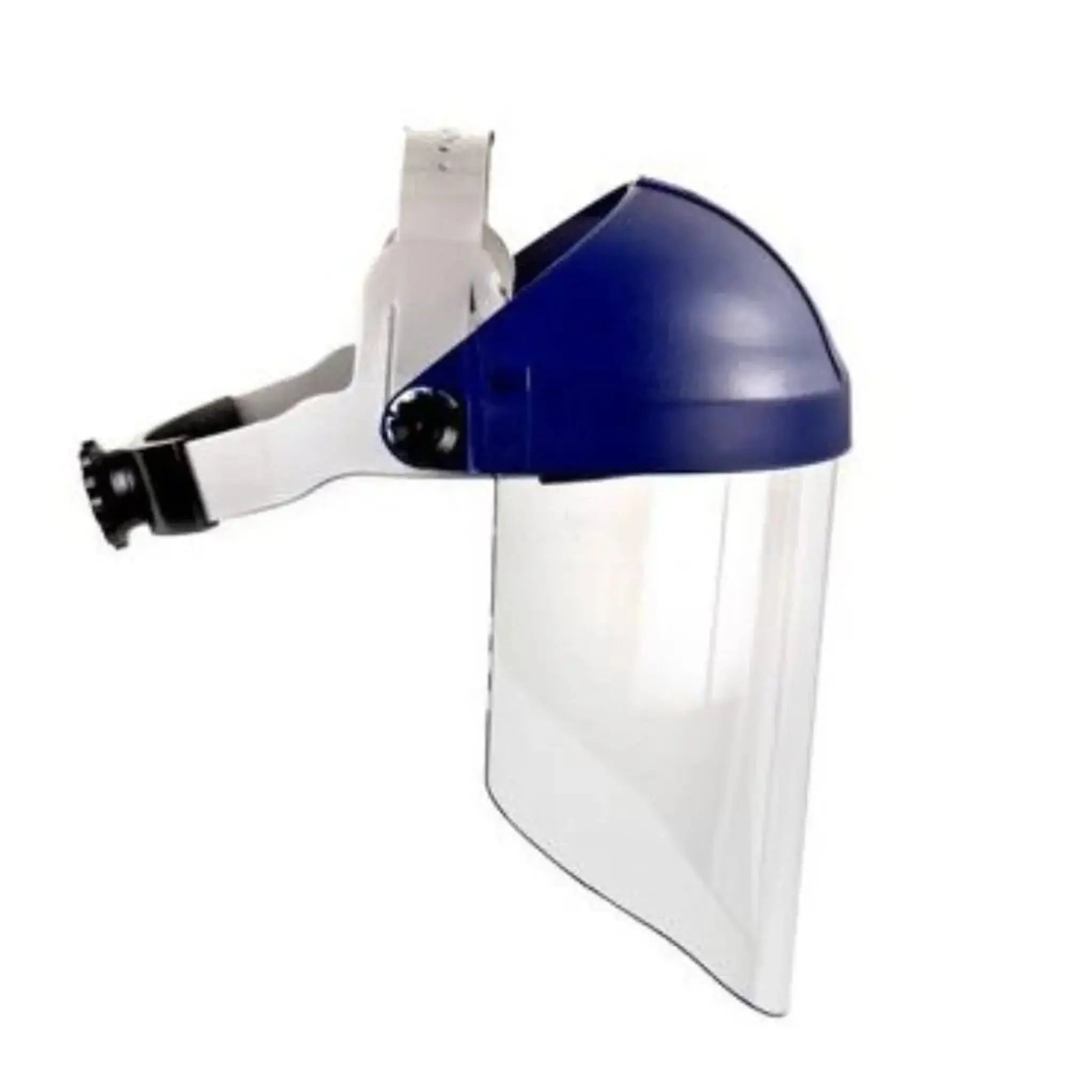3M™ Ratchet Headgear H8A, 82783-00000, with 3M™ Clear Polycarbonate Faceshield WP96, Side View