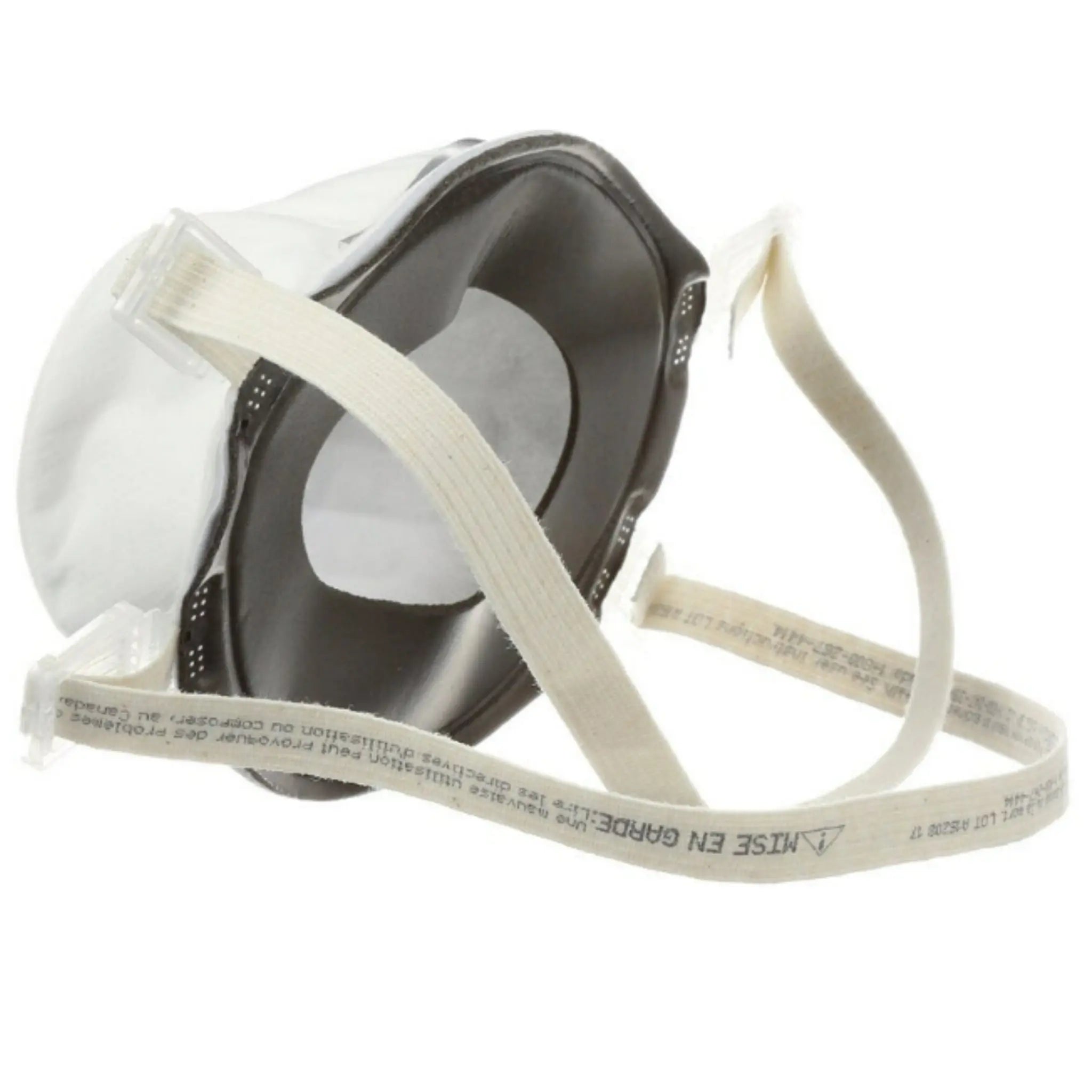 3M 8293 P100 Particulate Respirator, White, Back, Left Side View