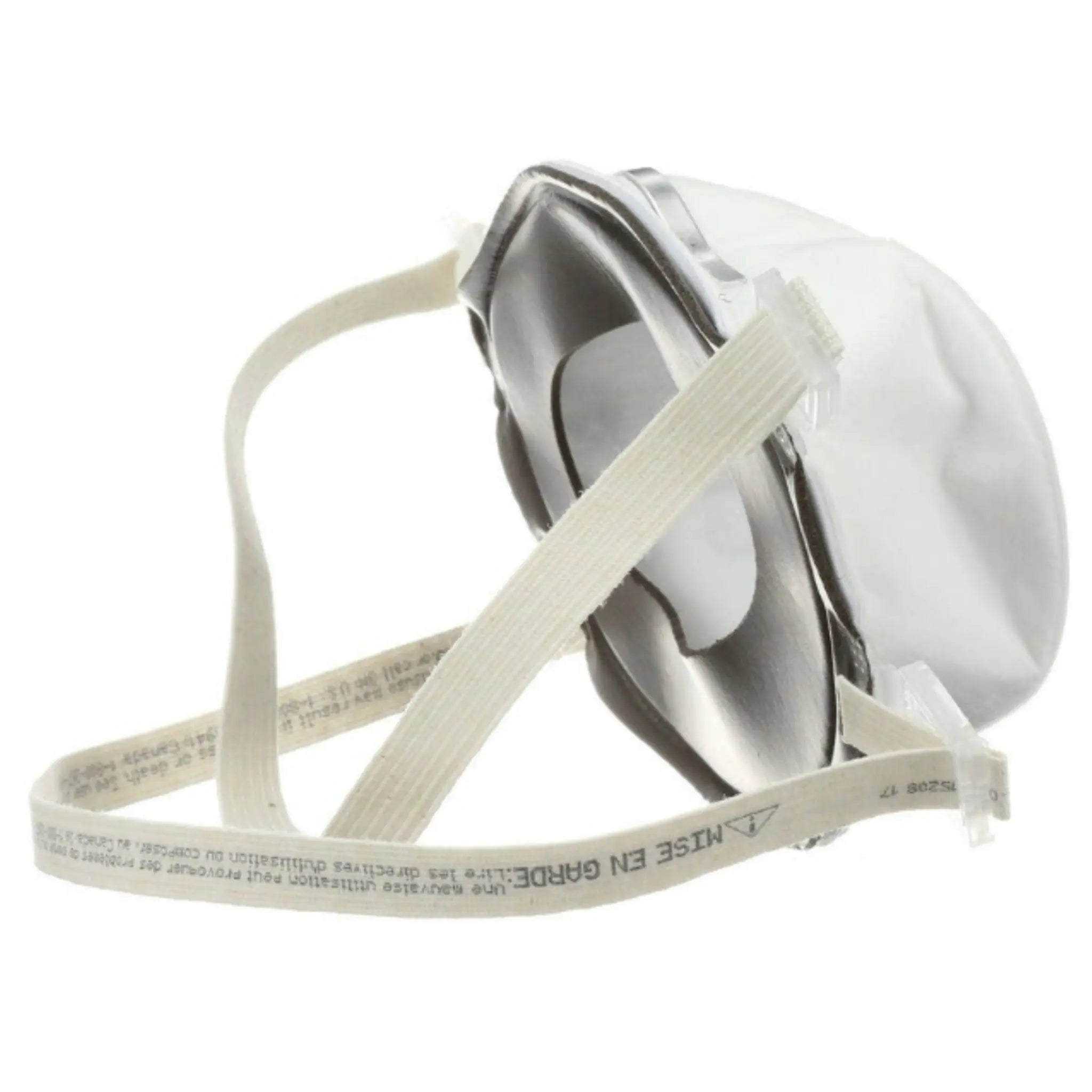 3M 8293 P100 Particulate Respirator, White, Back, Right Side View