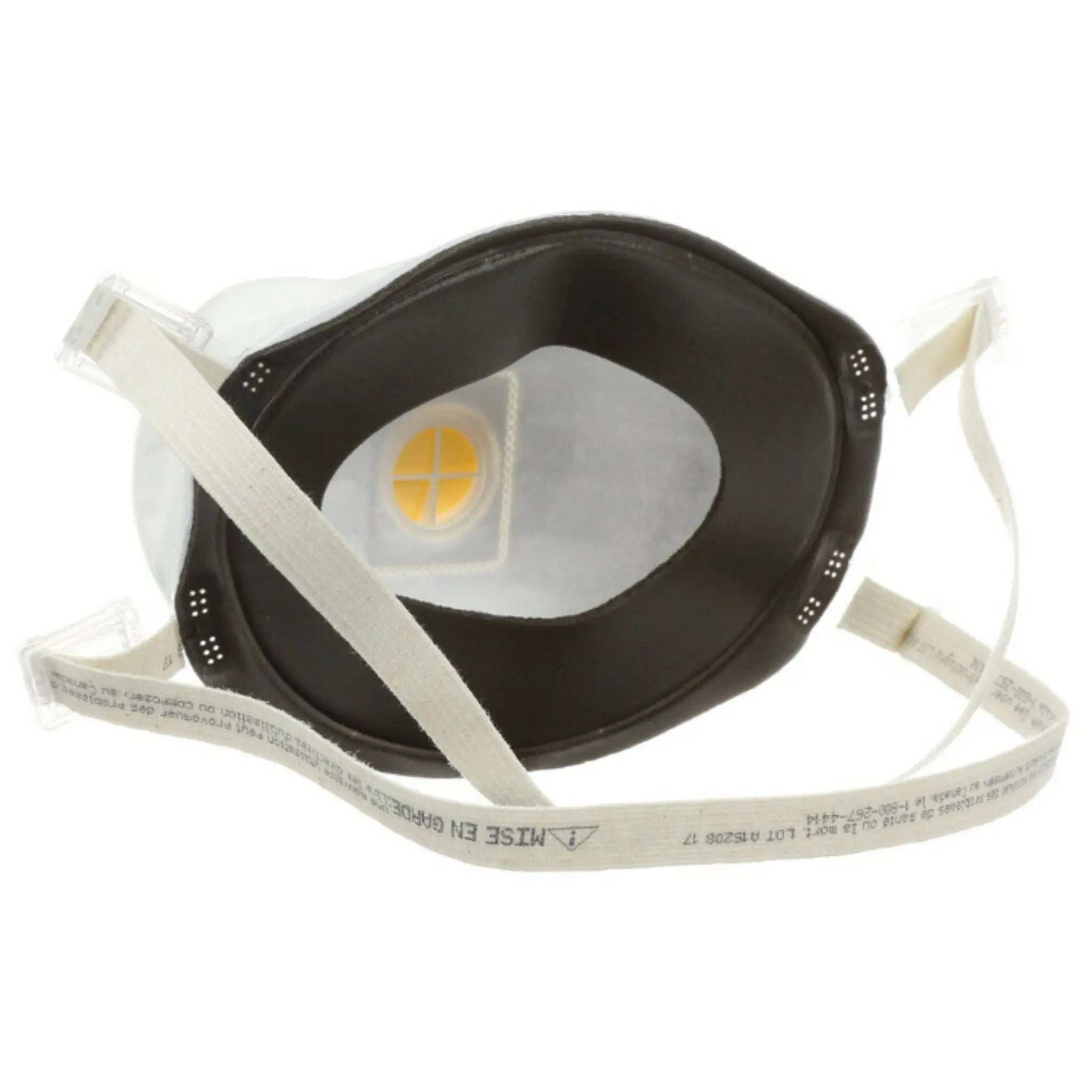 3M 8293 P100 Particulate Respirator, White, Back, Left Side View