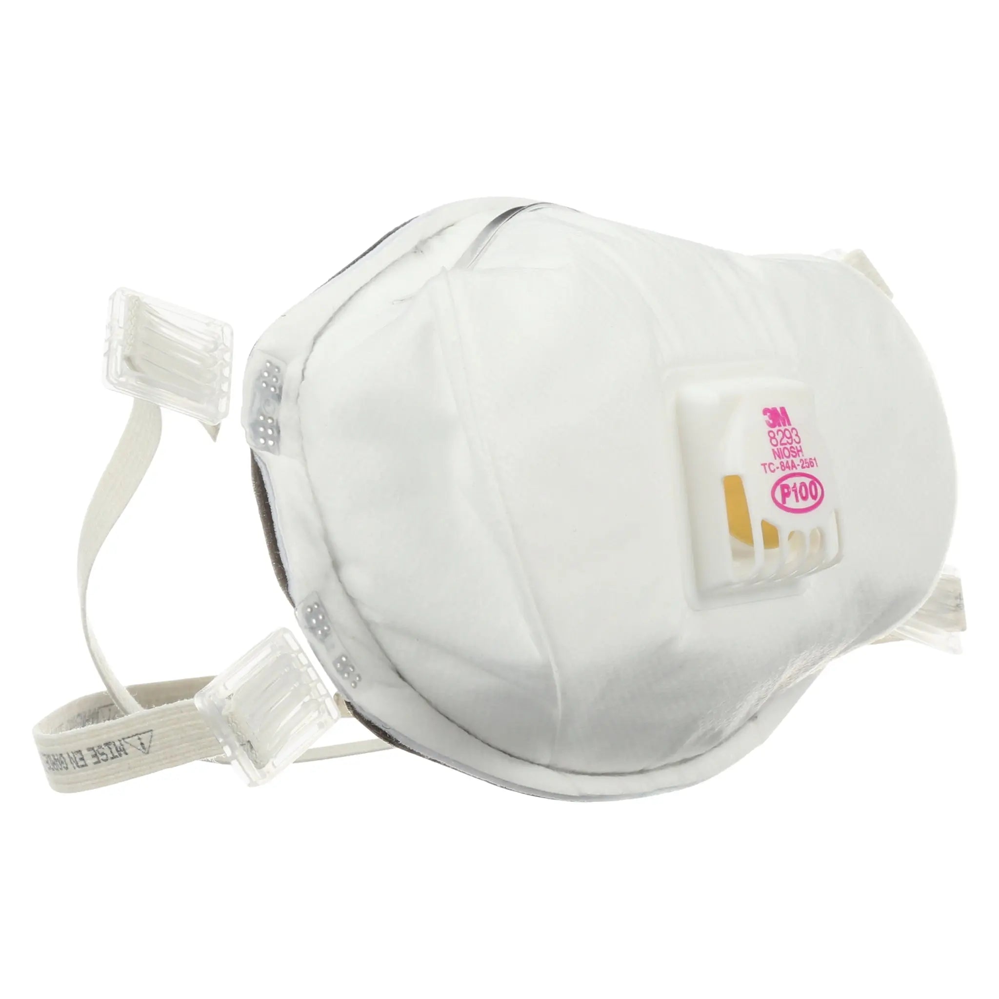 3M 8293 P100 Particulate Respirator, Left Angle View