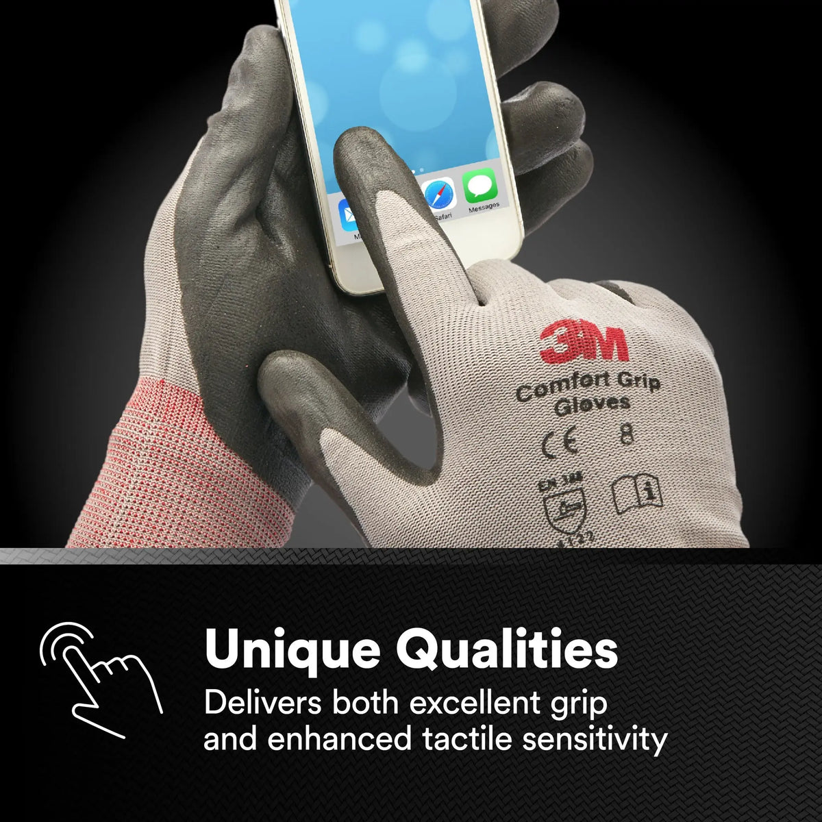 3M CG-GU Comfort Grip Glove, Gray, 1 Pair, unique qualities