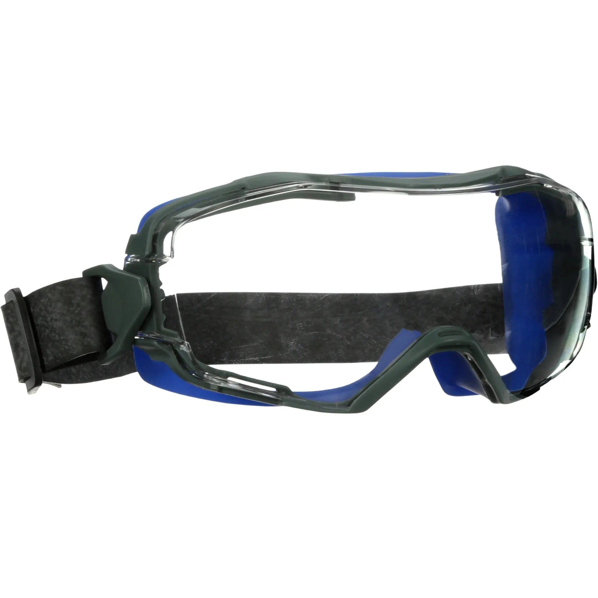 3M GoggleGear 6000 Series, GG6001NSGAF-BLU, Blue Shroud, Neoprene Strap, Scotchgard Anti-Fog Coating, Clear AF-AS lens, 10ea/cs