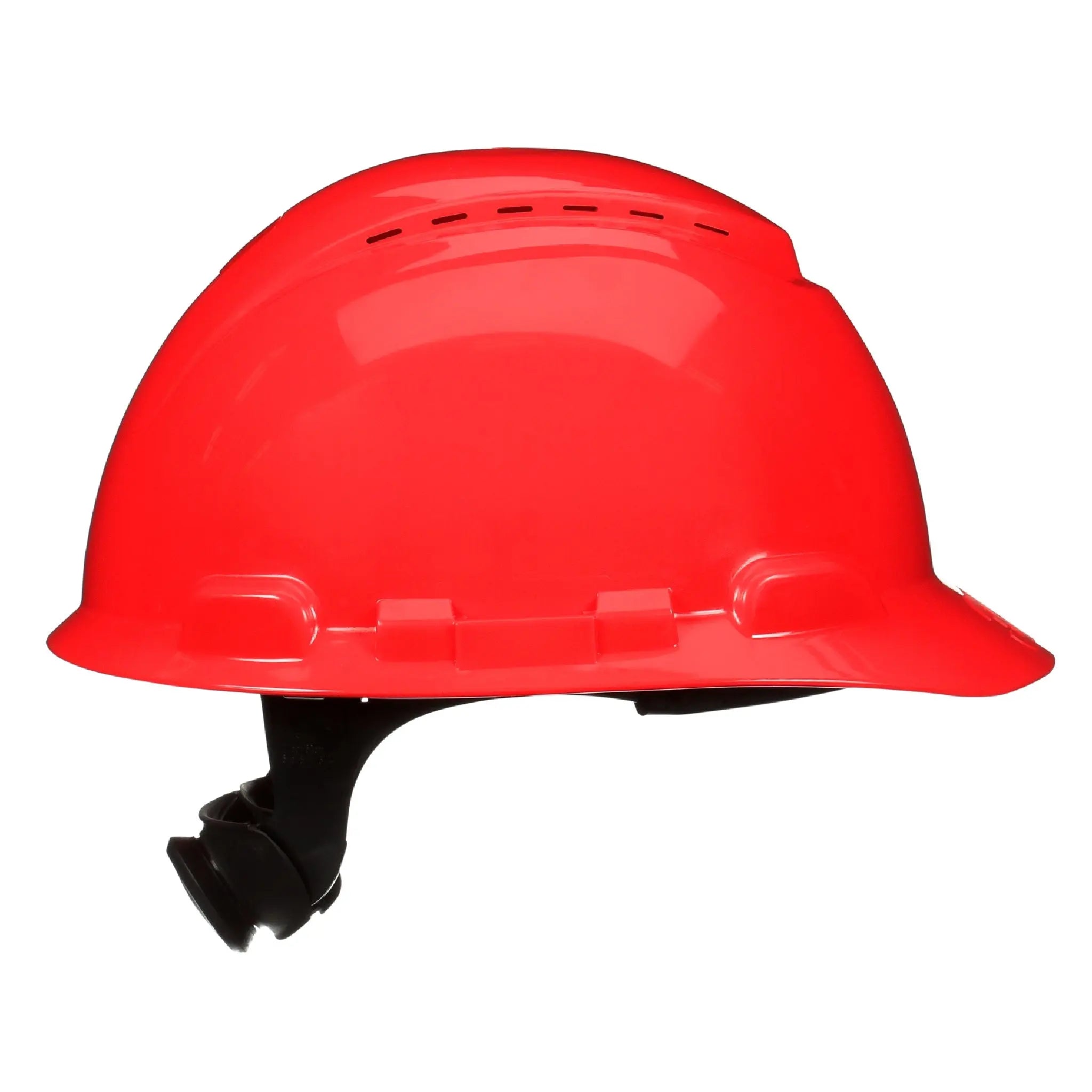 3M SecureFit Hard Hat H-705SFV-UV, Red, Vented, 4-Point Pressure Diffusion Ratchet Suspension, with Uvicator, 20 ea/Case