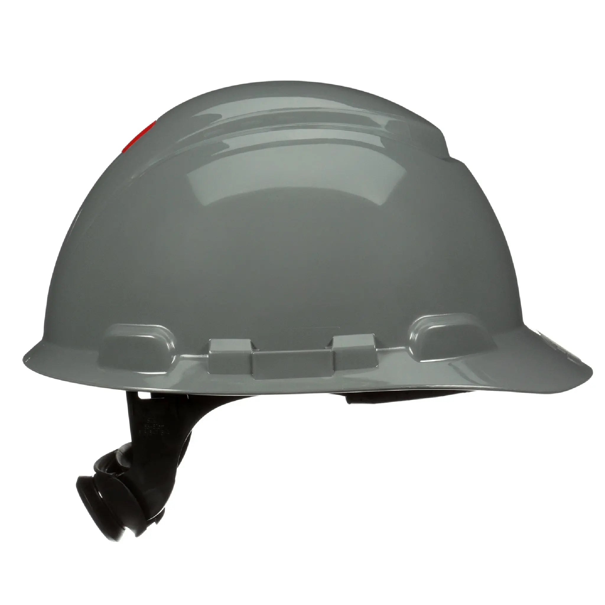 3M SecureFit Hard Hat H-708SFR-UV, Grey, 4-Point Pressure Diffusion Ratchet Suspension, with UVicator, 20 ea/Case