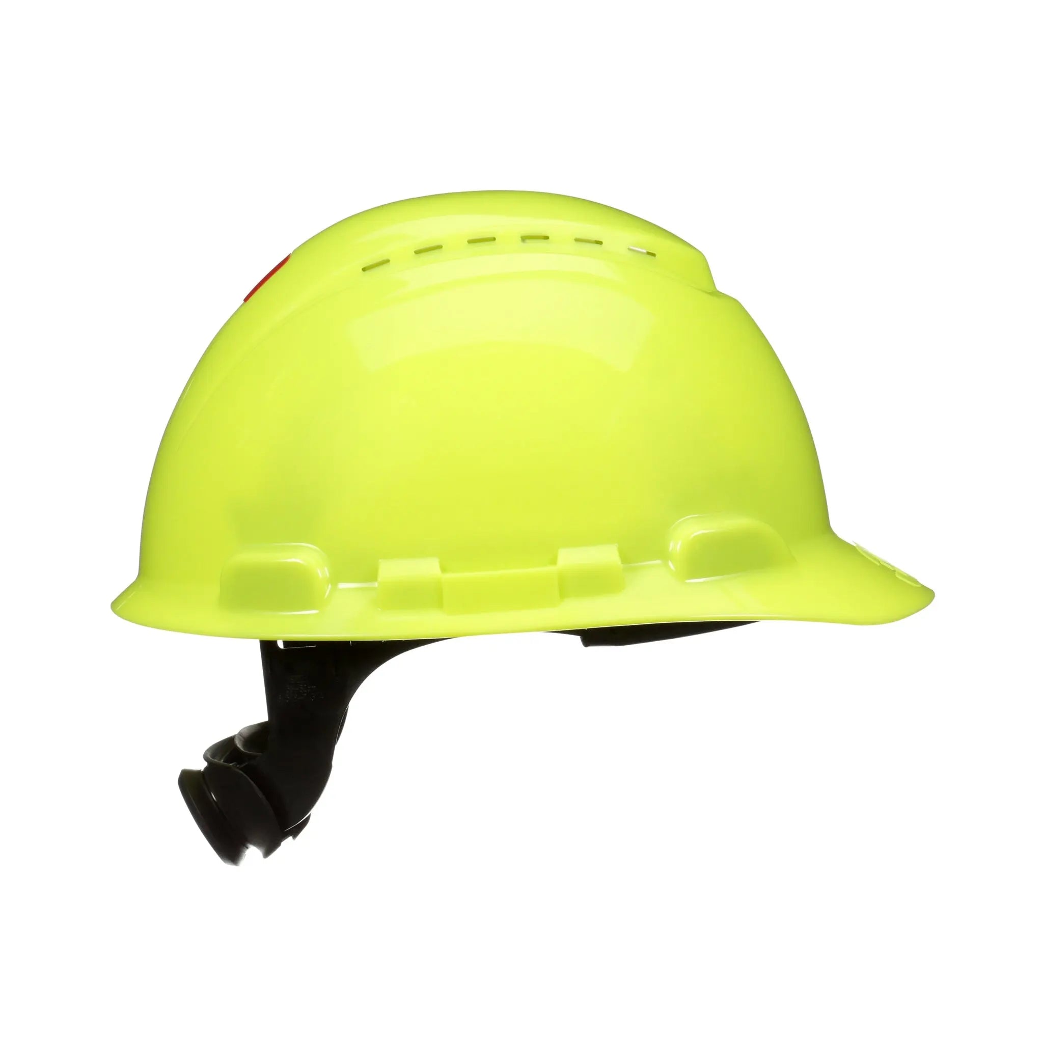 3M SecureFit Hard Hat H-709SFV-UV, Hi-Vis Yellow, Vented, 4-Point Pressure Diffusion Ratchet Suspension, with Uvicator, 20 ea/CS