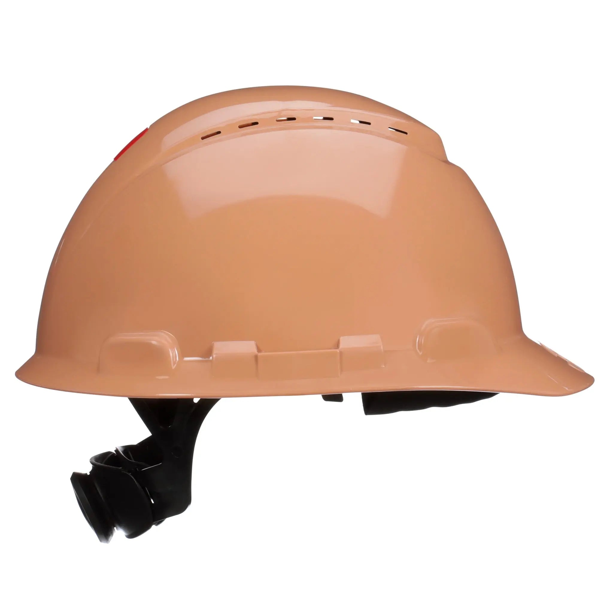3M SecureFit Hard Hat H-711SFV-UV,Tan, Vented, 4-Point Pressure Diffusion Ratchet Suspension, with Uvicator, 20 ea/Case