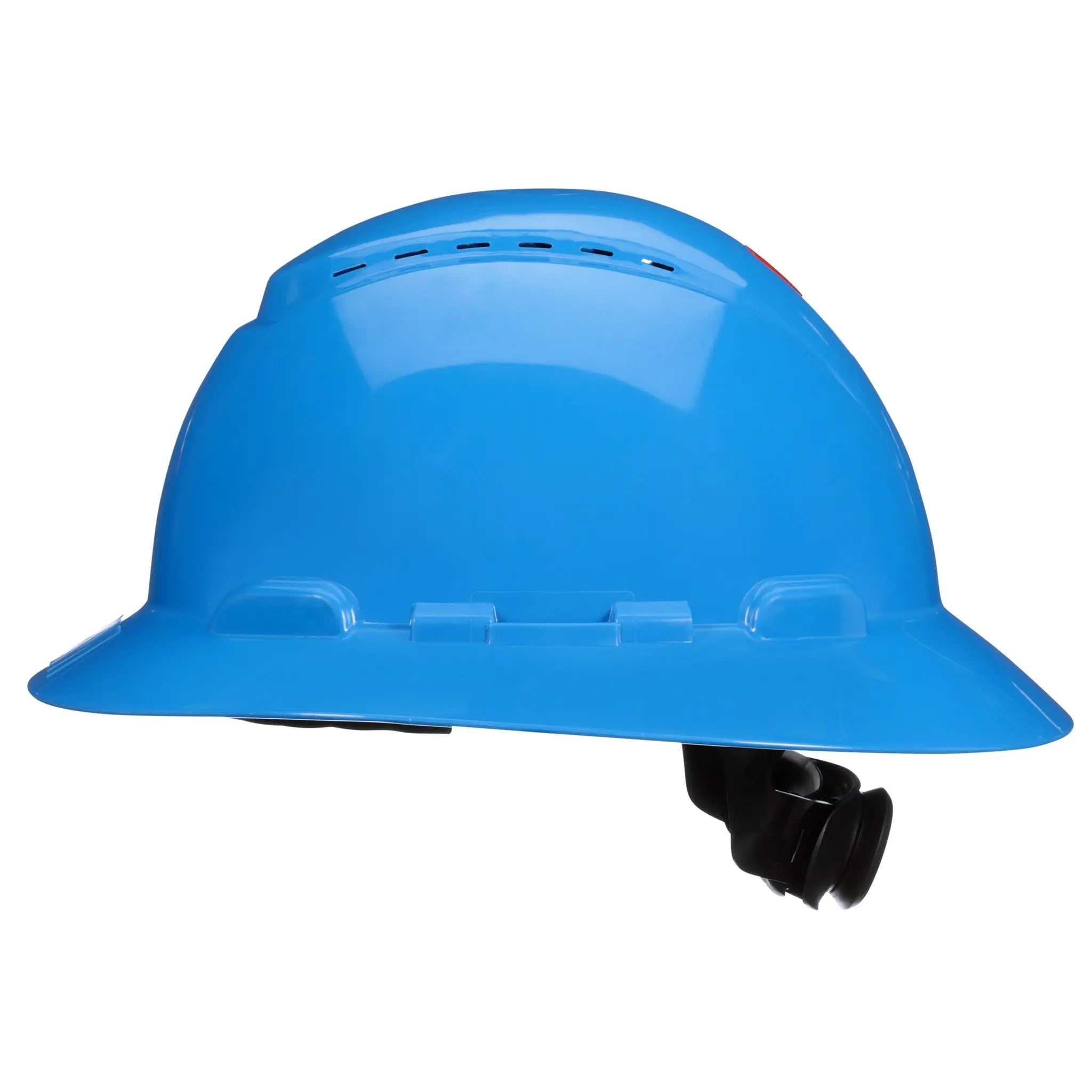 3M SecureFit Full Brim Hard Hat H-803SFV-UV, Blue, Vented, 4-Point Pressure Diffusion Ratchet Suspension, with UVicator, 20ea/CS