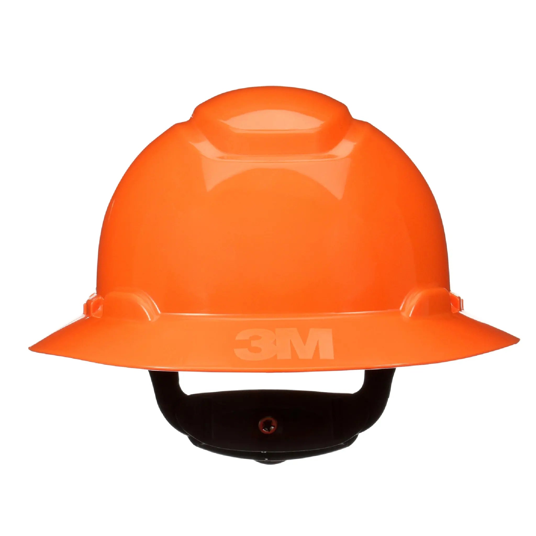 3M SecureFit Full Brim Hard Hat H-806SFR-UV, Orange 4-Point pressure Diffusion Ratchet Suspension, with Uvicator, 20 ea/Case