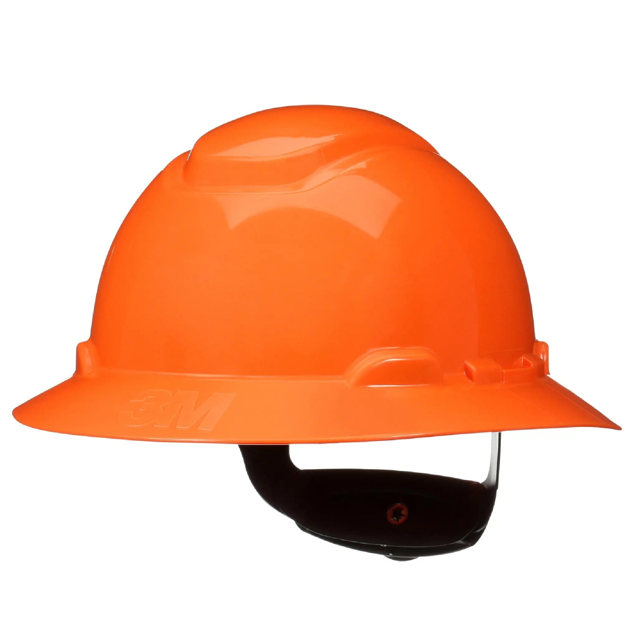 3M SecureFit Full Brim Hard Hat H-806SFR-UV, Orange 4-Point pressure Diffusion Ratchet Suspension, with Uvicator, 20 ea/Case