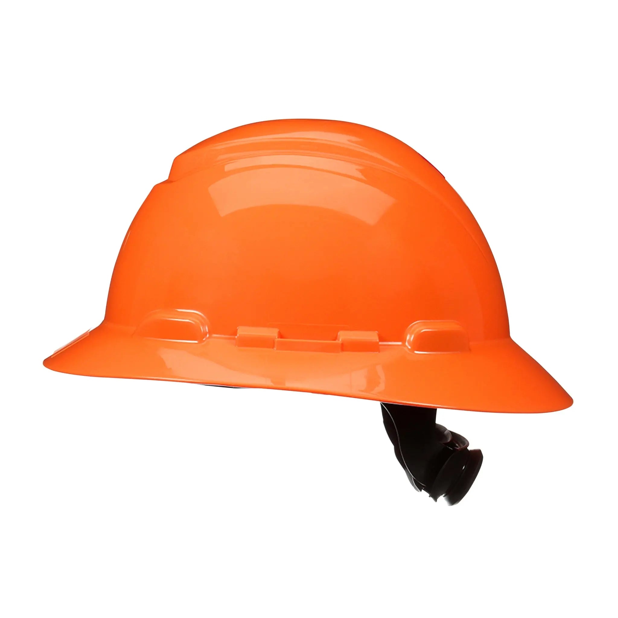 3M SecureFit Full Brim Hard Hat H-806SFR-UV, Orange 4-Point pressure Diffusion Ratchet Suspension, with Uvicator, 20 ea/Case
