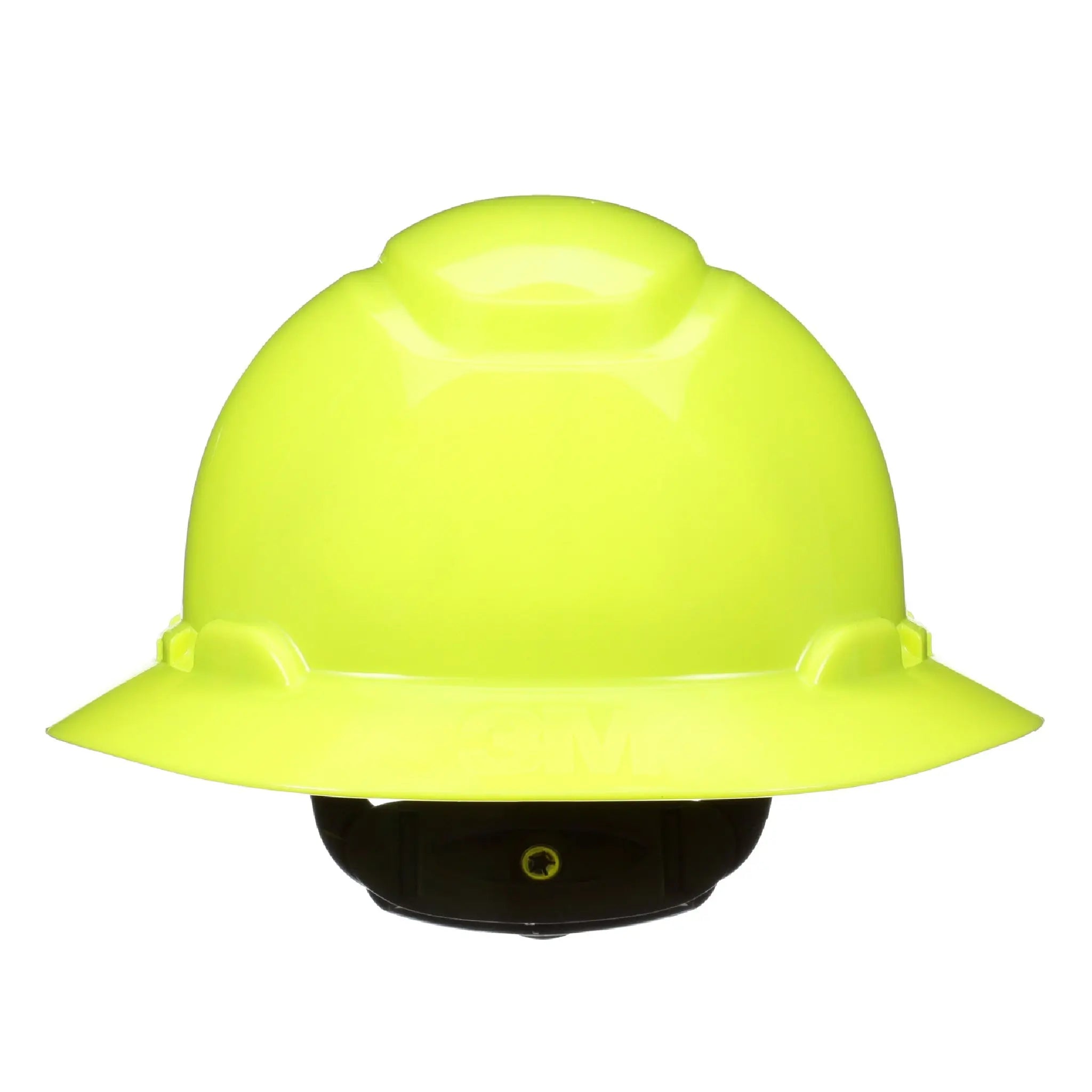 3M SecureFit Full Brim Hard Hat H-809SFR-UV, HiVis Yellow, 4-Point Pressure Diffusion Ratchet Suspension with UVicator, 20ea/CS