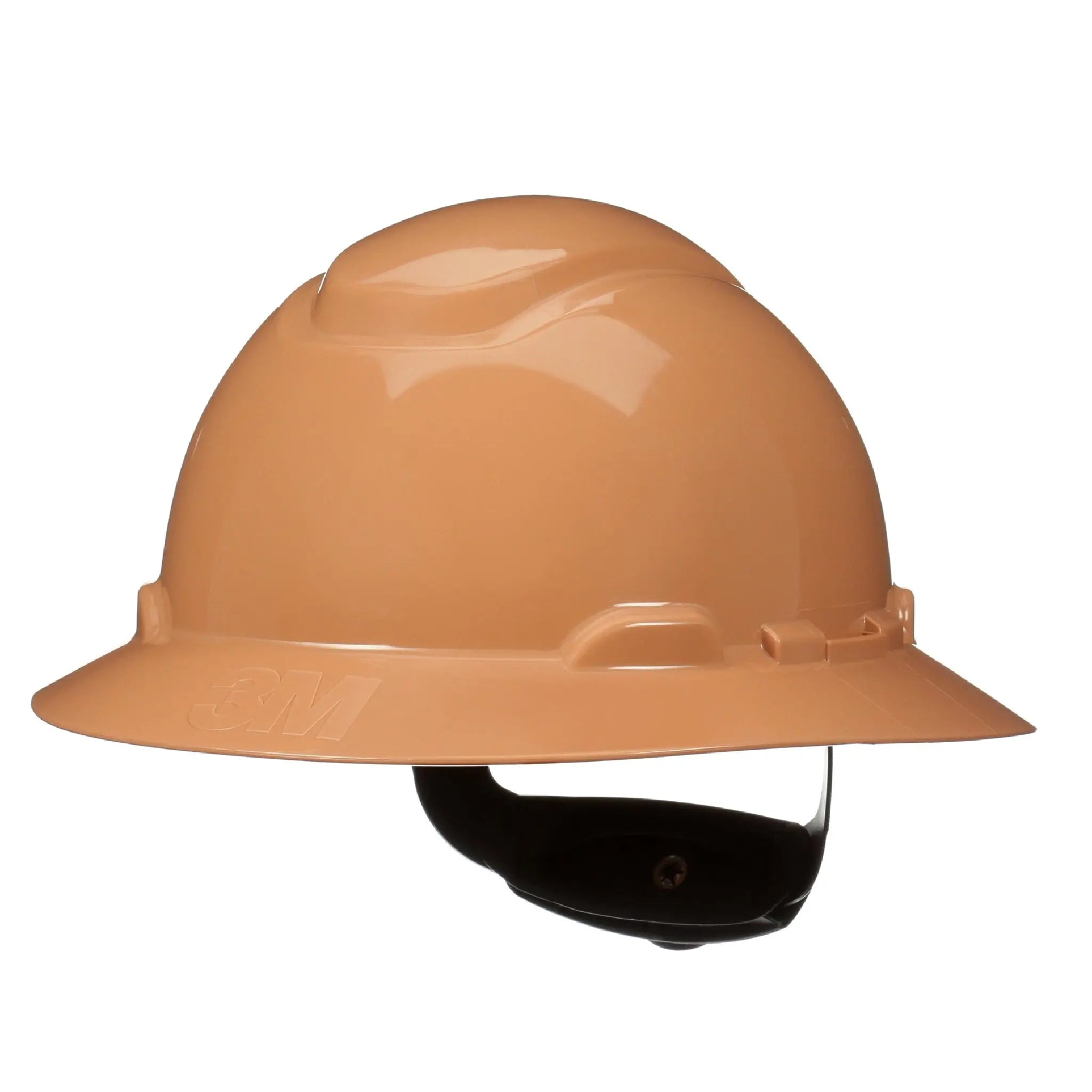 3M SecureFit Full Brim Hard Hat H-811SFR-UV, Tan 4-Point pressure Diffusion Ratchet Suspension, with Uvicator, 20 ea/Case