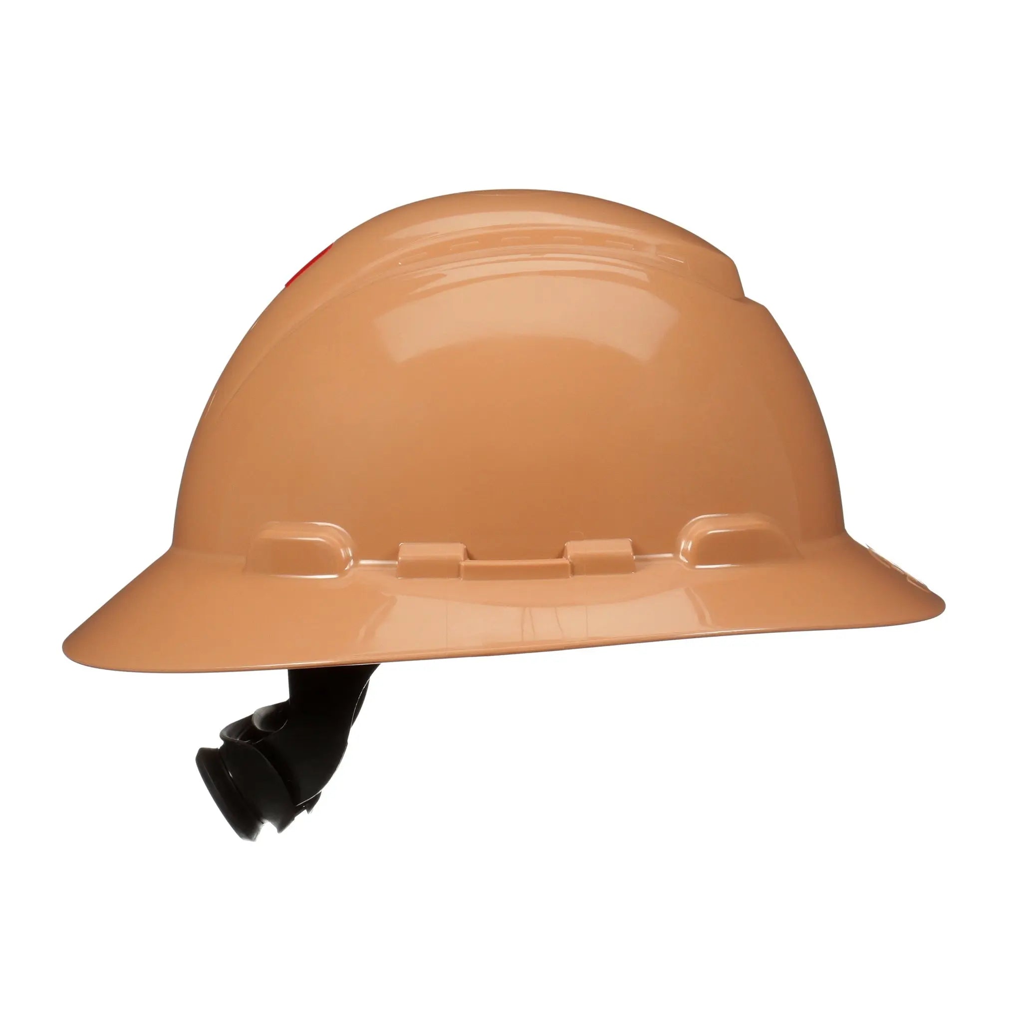 3M SecureFit Full Brim Hard Hat H-811SFR-UV, Tan 4-Point pressure Diffusion Ratchet Suspension, with Uvicator, 20 ea/Case