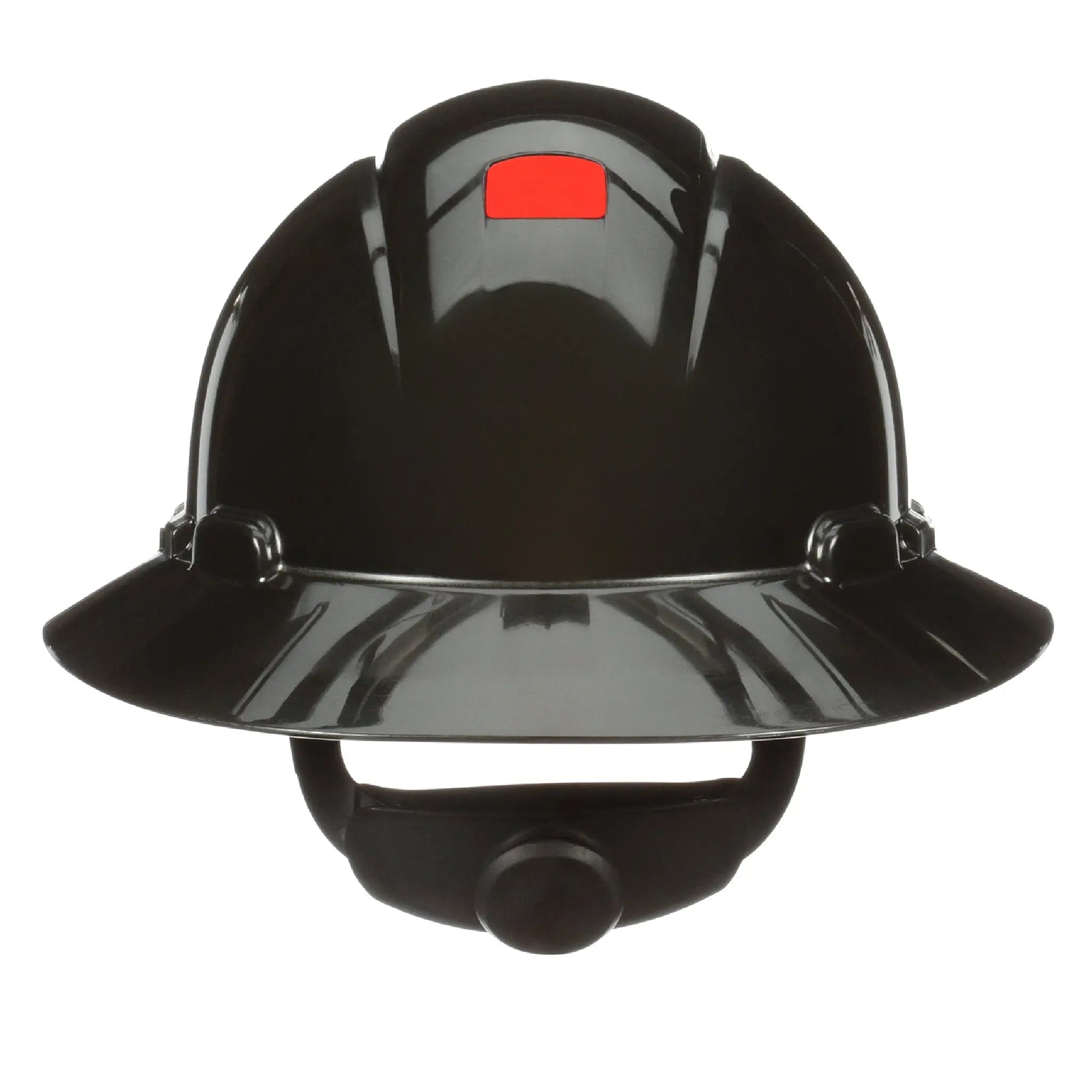 3M SecureFit Full Brim Hard Hat H-812SFR-UV, Black, 4-Point Pressure Diffusion Ratchet Suspension, with Uvicator, 20 ea/Case