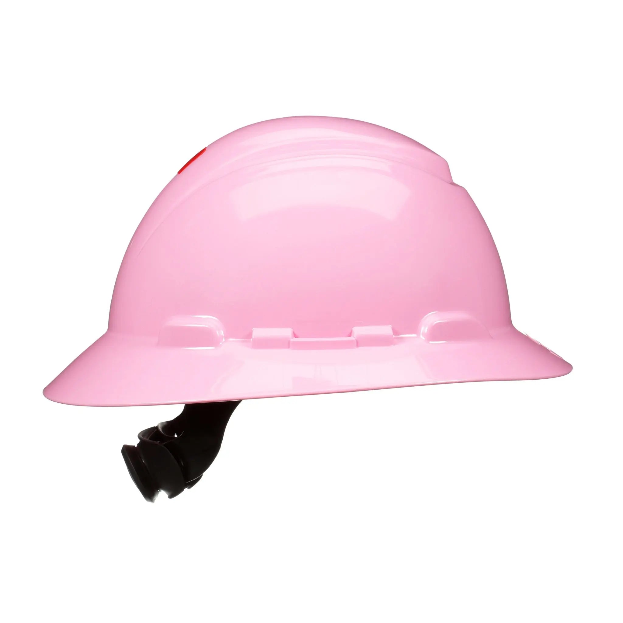 3M SecureFit Full Brim Hard Hat H-813SFR-UV, Pink, 4-Point Pressure Diffusion Ratchet Suspension, with Uvicator, 20 ea/Case