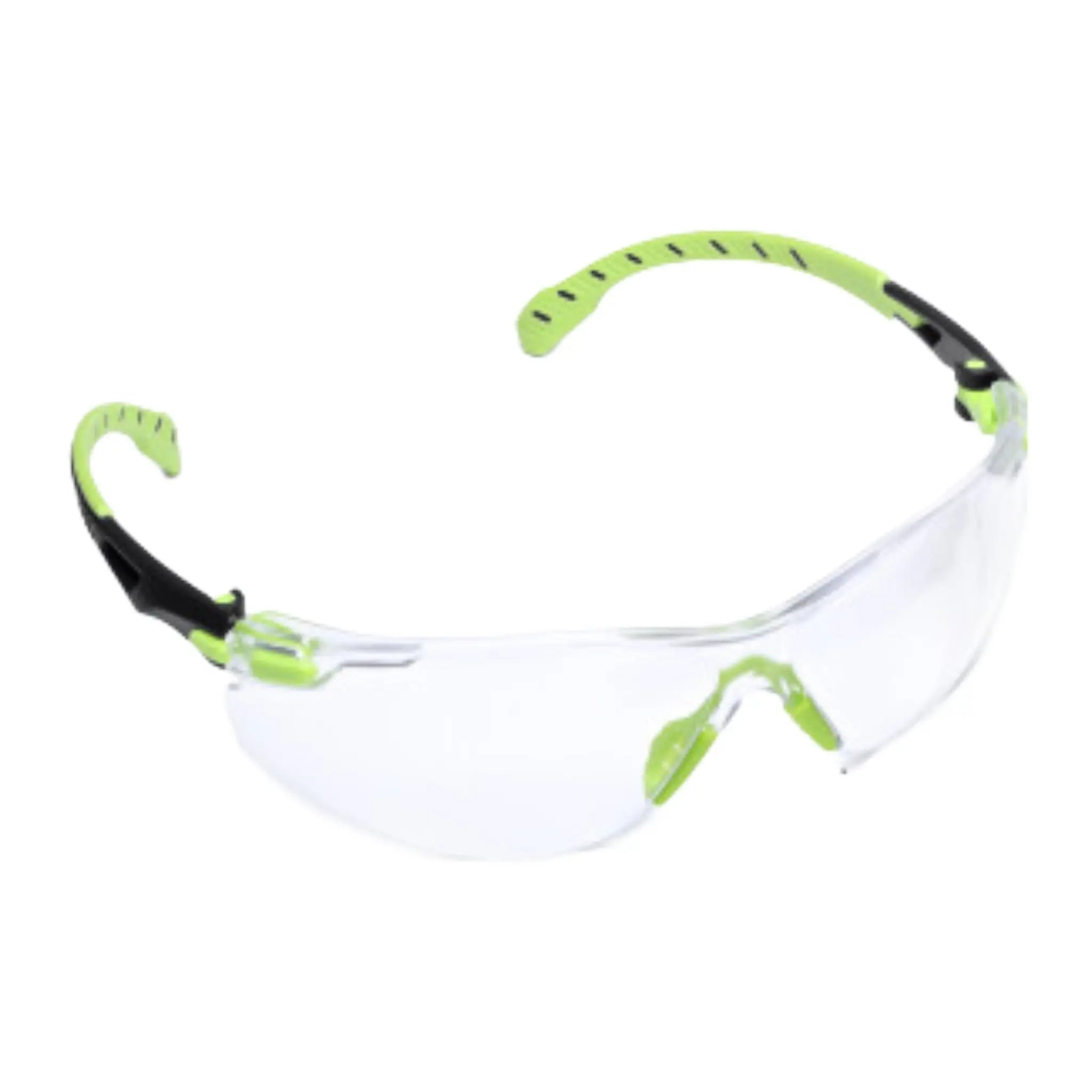 3M Solus 1000-Series Safety Glasses S1201SGAF-KT Kit Foam Strap Green-Black Clear Scotchgard Anti-Fog Lens (Case of 20)
