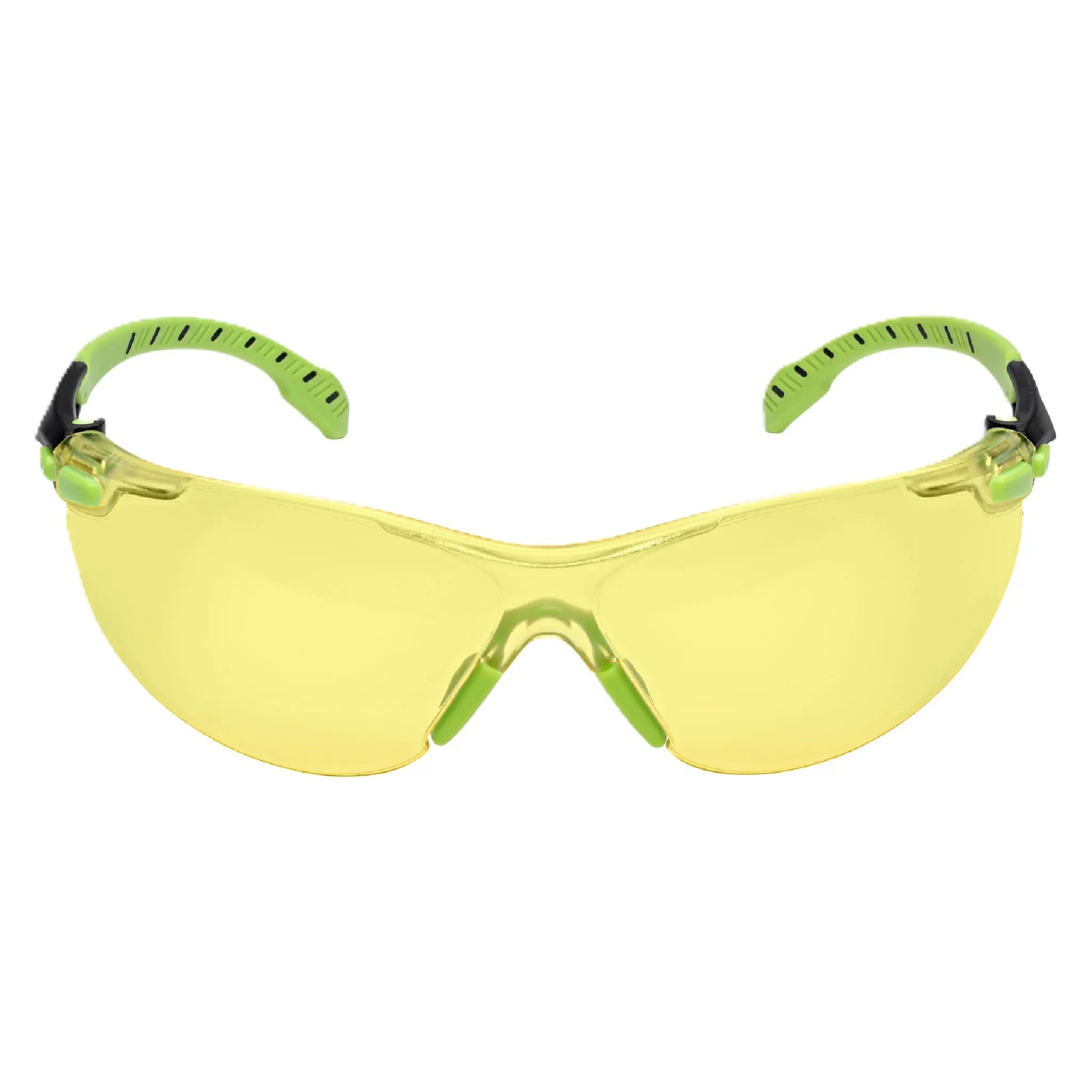 3M Solus 1000-Series Safety Glasses S1203SGAF, Green/Black, AmberScotchgard Anti-Fog Lens, 20 EA/Case