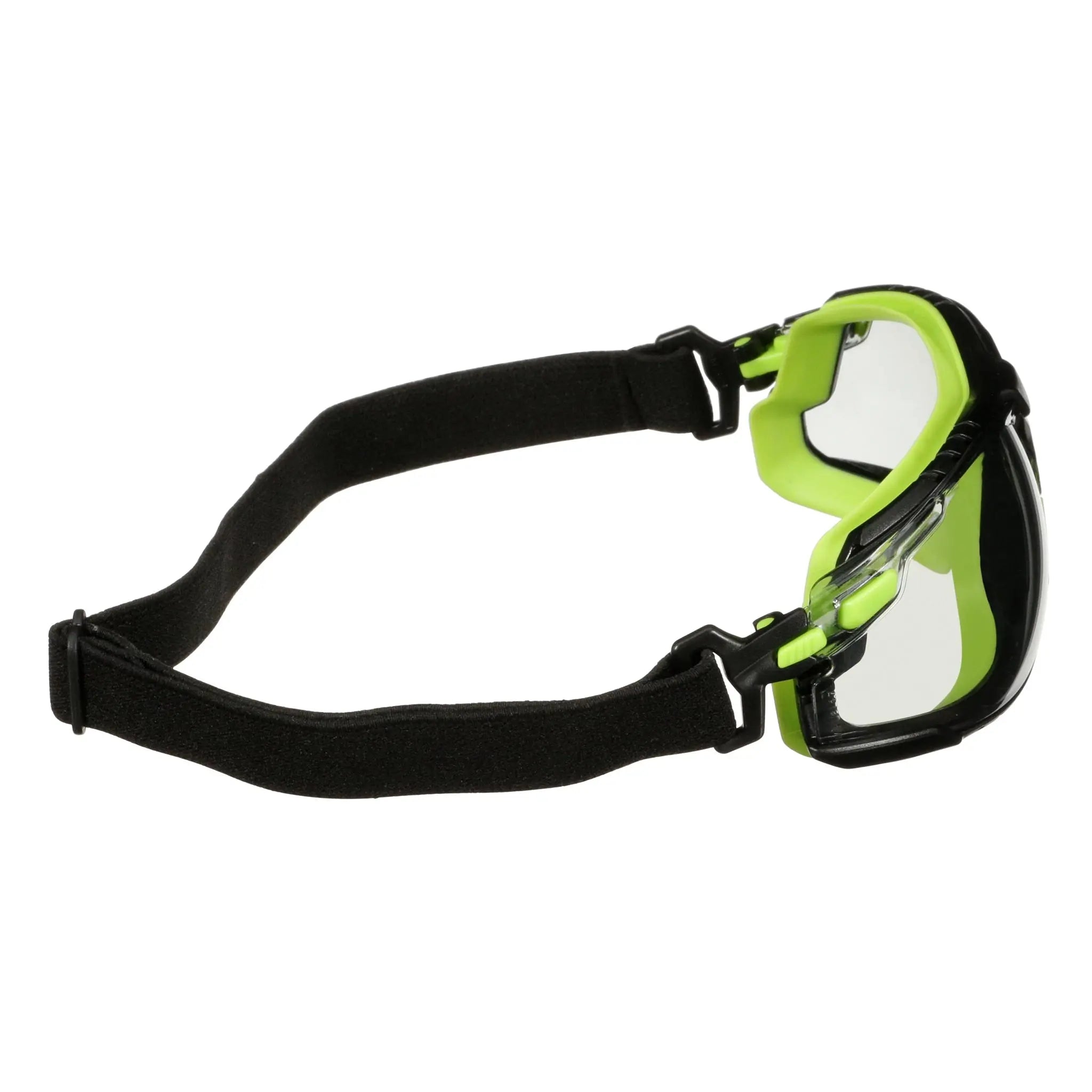 3M Solus 1000 Series, S1207SGAF-TSKT, Grn/Blk, Scotchgard Anti-Fog Coating, IO Gray AF-AS lens, TPE/Strap only 20ea/cs