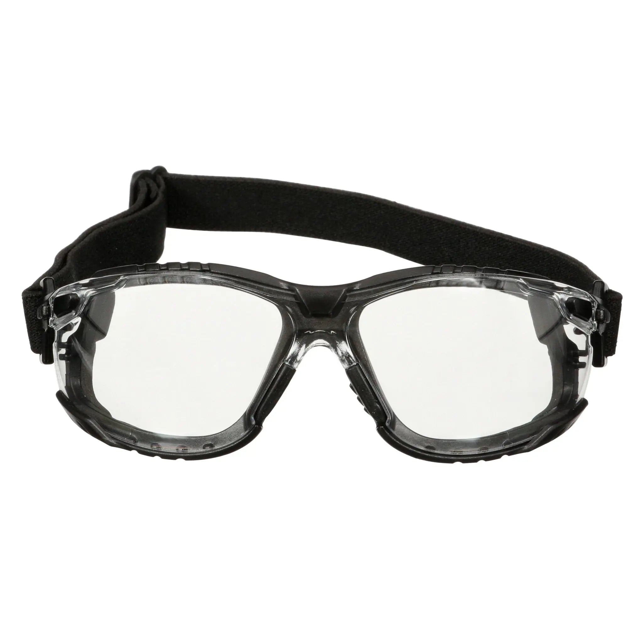 3M Solus 1000 Series S1501SGAF-KT, Blk Temples, Scotchgard Anti-Fog Coating, Clear AF-AS lens, Foam/Strap, 20 ea/Case