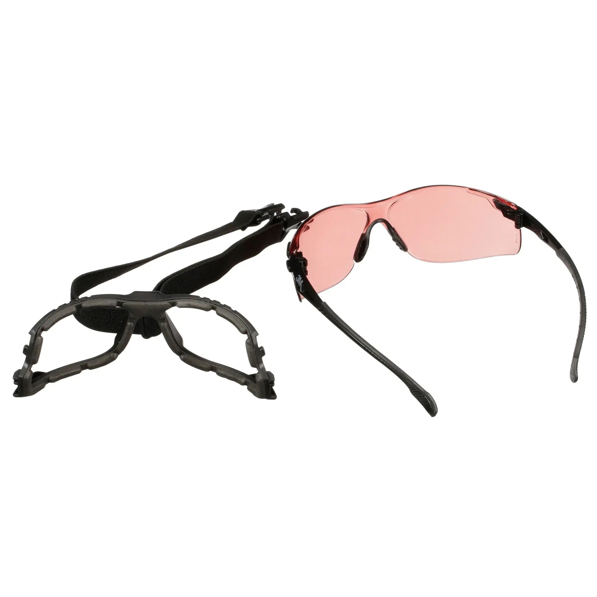3M Solus 1000 Series, S1521SGAF-KT, Blk Temples, Scotchgard Anti-Fog Coating, I-O VM AF-AS lens, Foam-Strap, 20 ea-CaseÂ