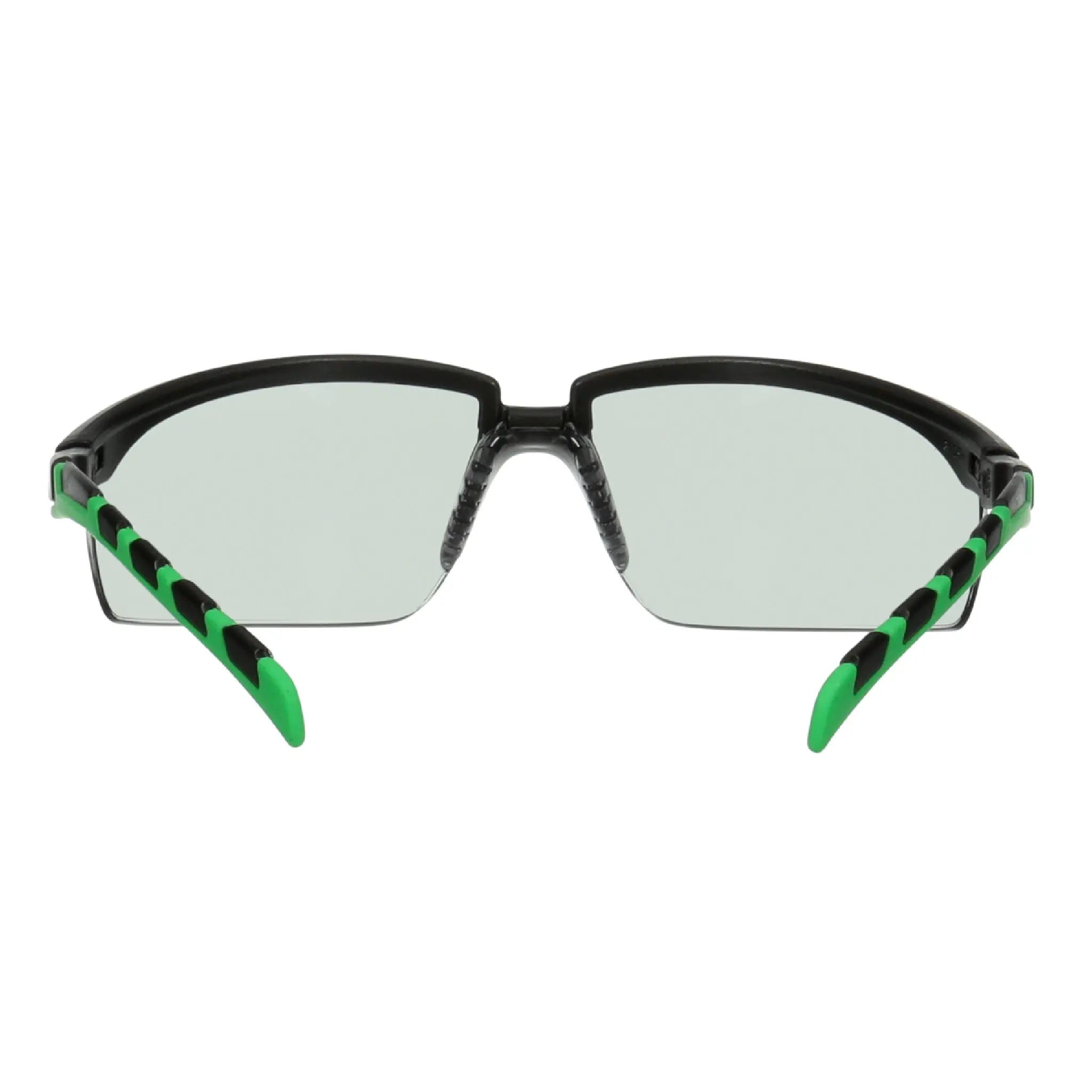 3M Solus 2000 Series, S2017AS-BLK, Black/Green Temples, IR 1.7 Gray
Anti-Scratch lens, 20ea/csÂ