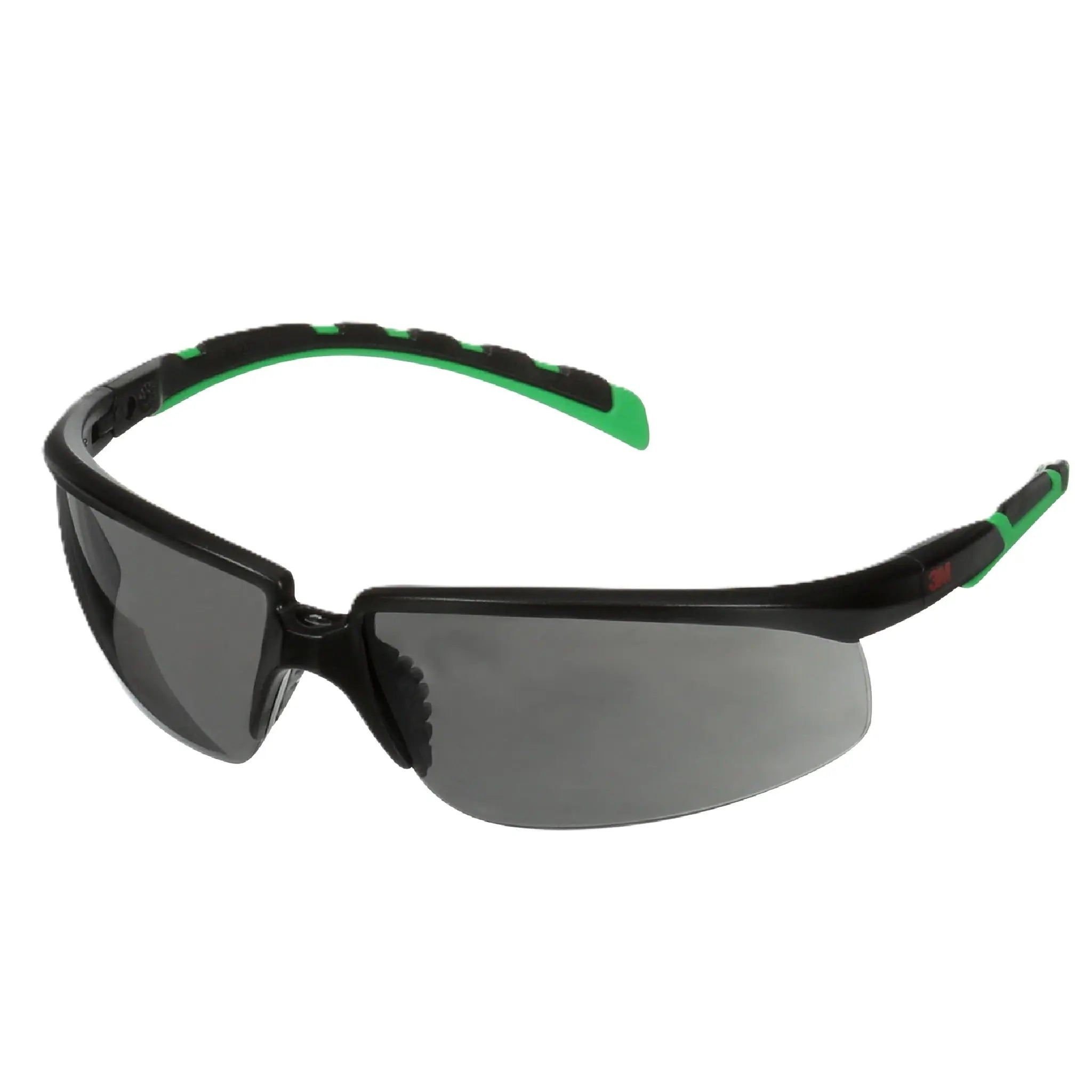 3M Solus 2000 Series, S2030AS-BLK, Black/Green Temples, IR 3.0 Gray
Anti-Scratch lens, 20ea/cs