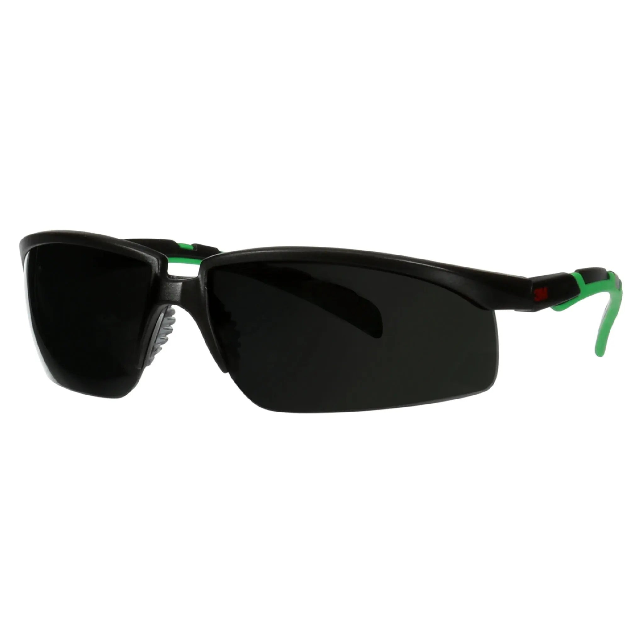 3M Solus 2000 Series, S2050AS-BLK, Black/Green Temples, IR 5.0 Gray Anti-Scratch lens, 20ea/cs