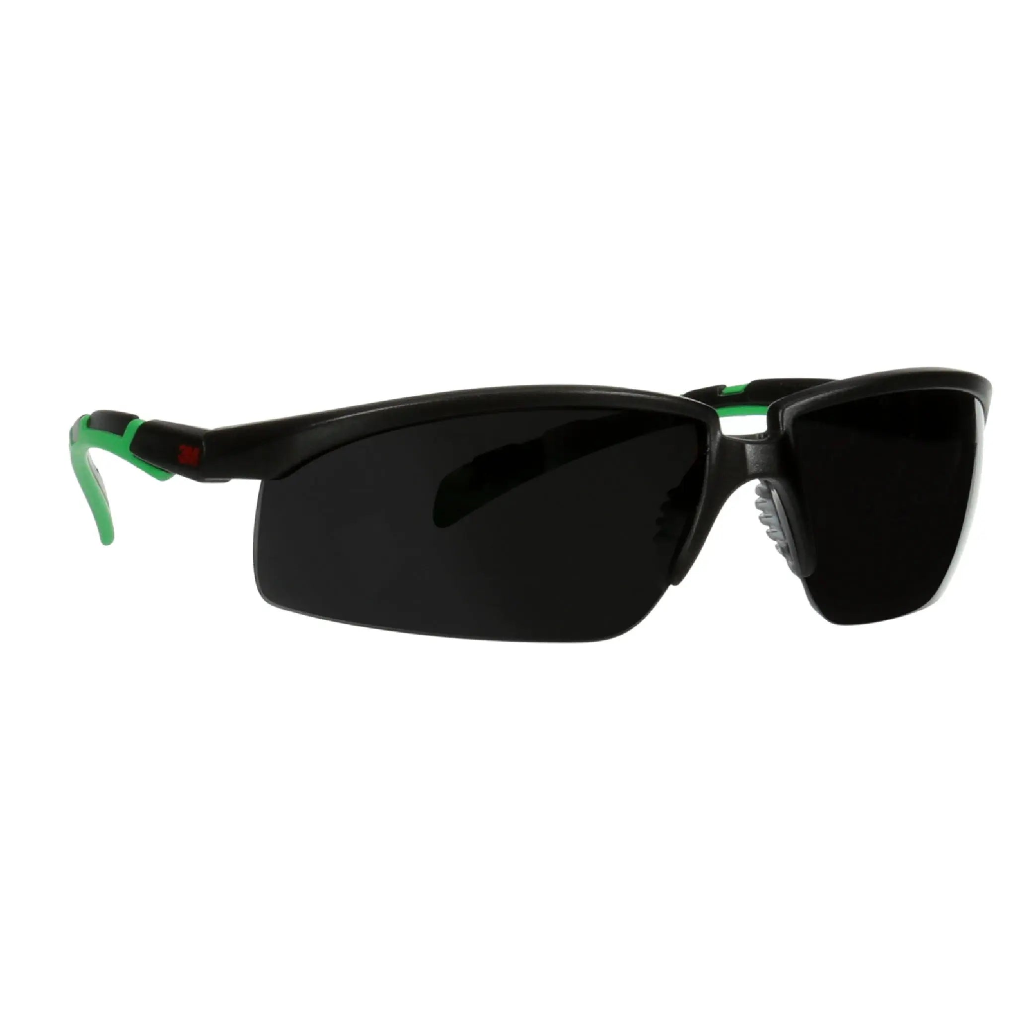3M Solus 2000 Series, S2050AS-BLK, Black/Green Temples, IR 5.0 Gray Anti-Scratch lens, 20ea/cs