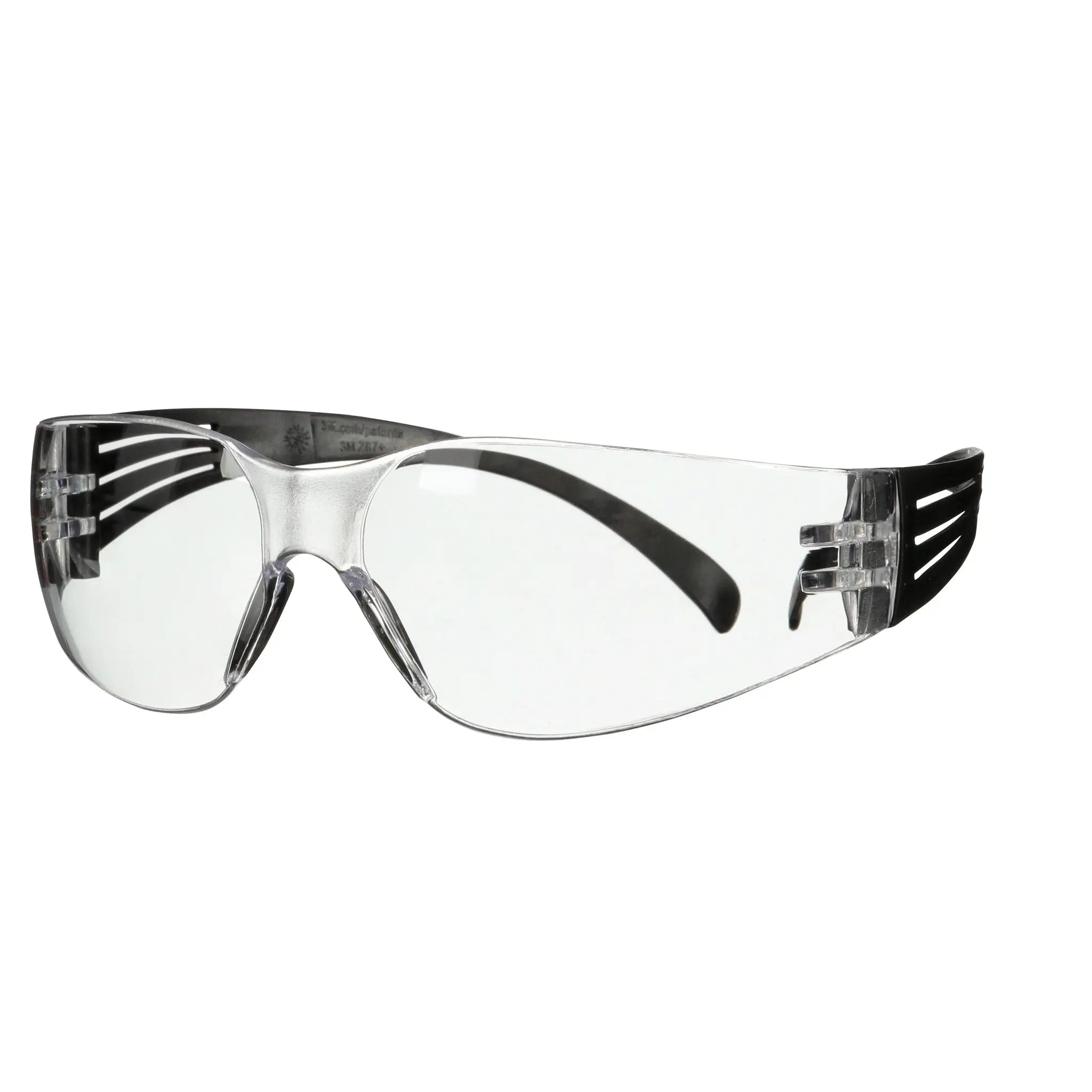 3M SecureFit 100 Series SF101AS-BLK, Black Temples, Clear Anti-Scratch Lens, 100 ea/Case