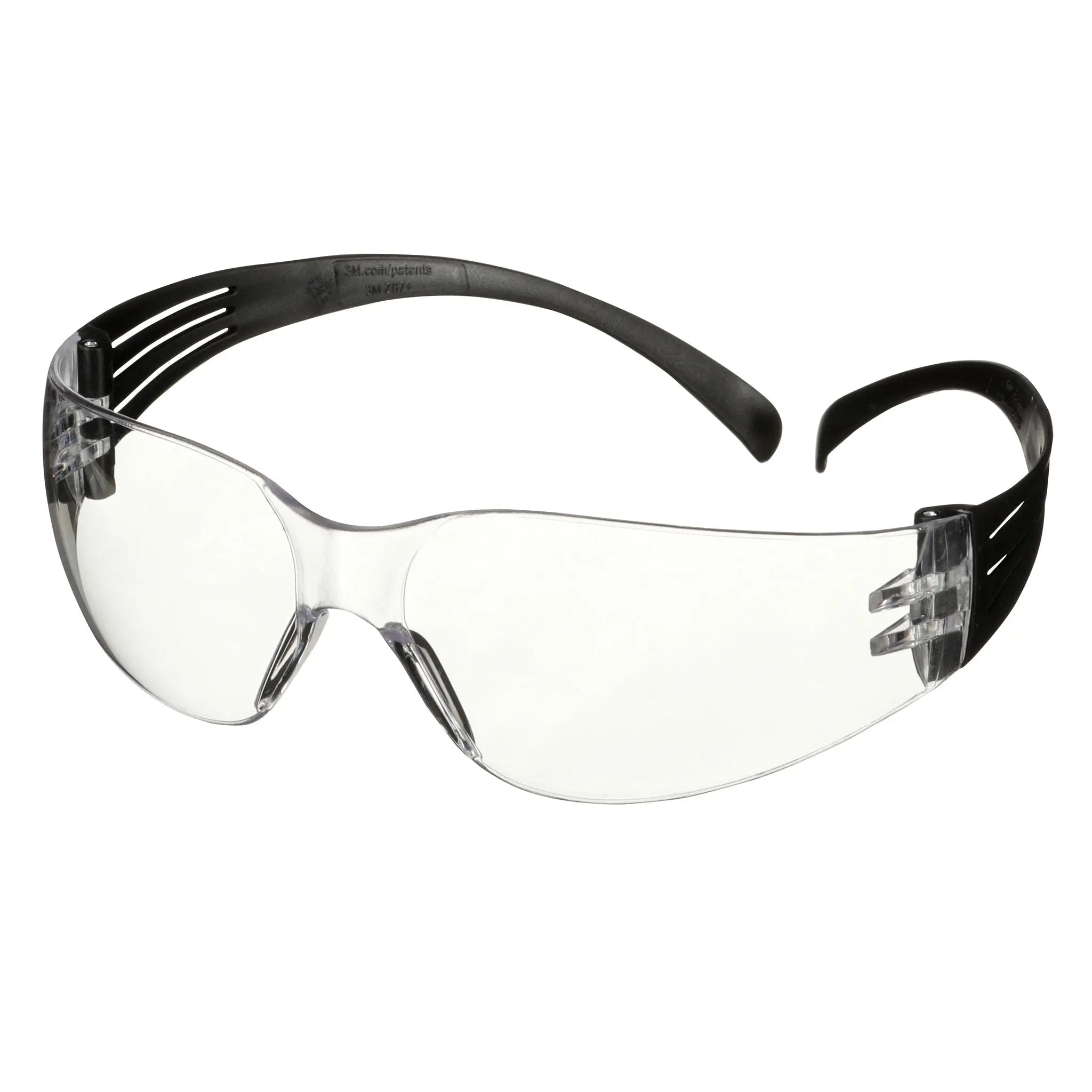 3M SecureFit 100 Series SF101AS-BLK, Black Temples, Clear Anti-Scratch Lens, 100 ea/Case