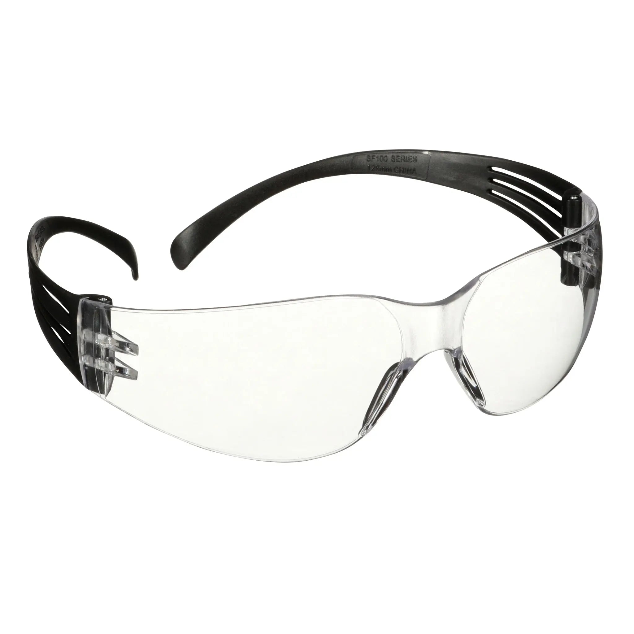 3M SecureFit 100 Series SF101AS-BLK, Black Temples, Clear Anti-Scratch Lens, 100 ea/Case
