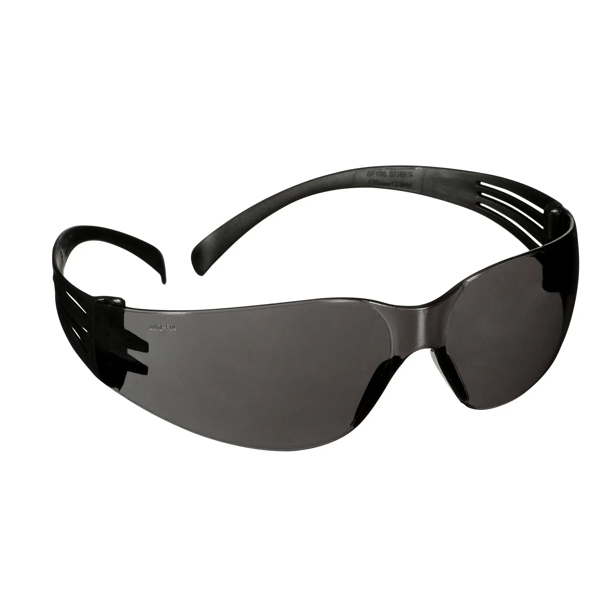 3M SecureFit 100 Series SF102AF-BLK, Black Temples, Gray Anti-Fog/Anti-Scratch Lens, 20 ea/CaseÂ