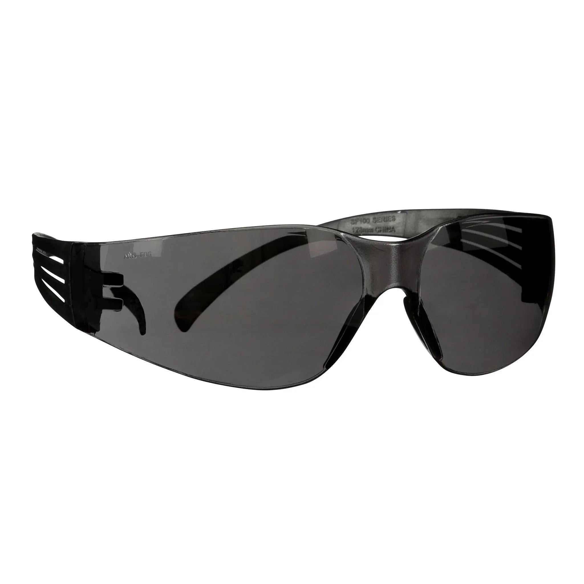 3M SecureFit 100 Series SF102AF-BLK, Black Temples, Gray Anti-Fog/Anti-Scratch Lens, 20 ea/CaseÂ