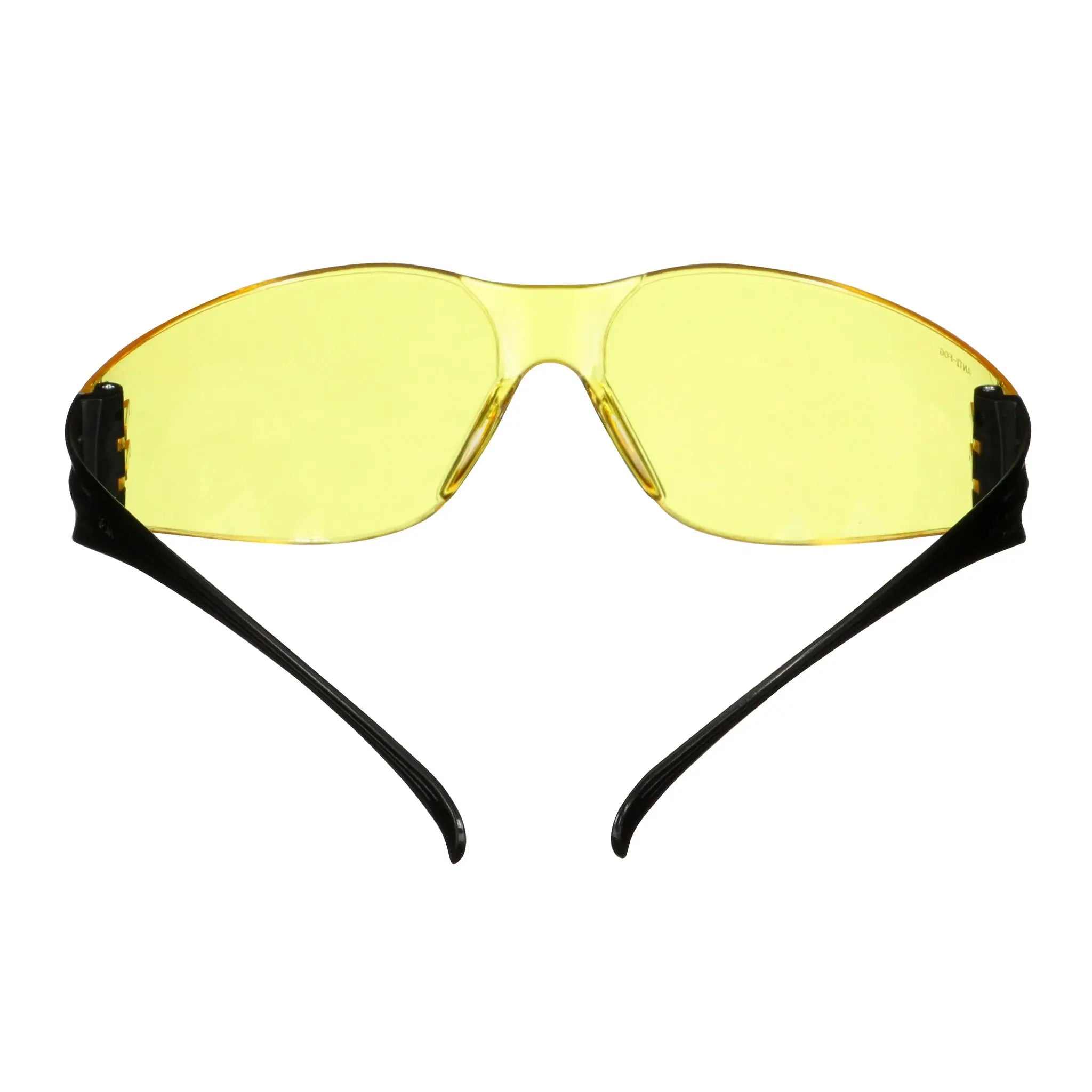 3M SecureFit 100 Series SF103AF-BLK, Black Temples, Amber Anti-Fog/Anti-Scratch Lens, 20 ea/Case