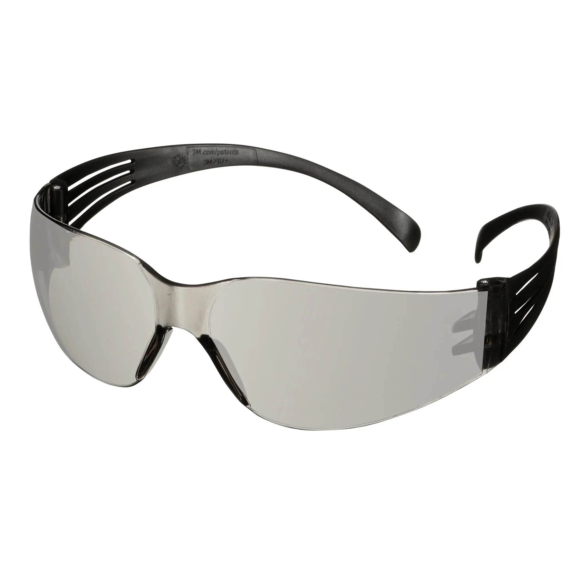 3M SecureFit SF107AF-BLK 100 Series, Black Temples, Indoor/Outdoor Gray Anti-Fog/Anti-Scratch Lens, Case of 20