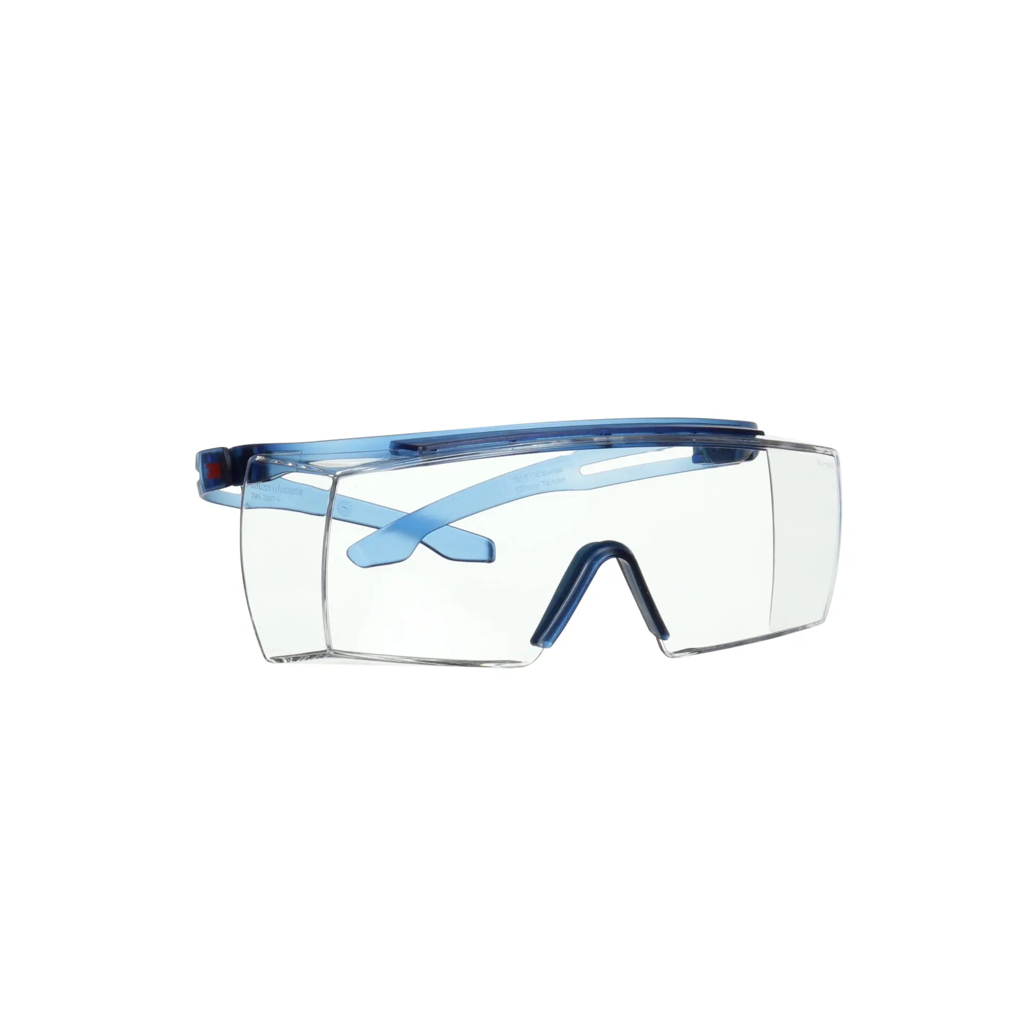 3M SecureFit 3700 Series, SF3701AS-BLU, Blue Temple, Clear OTG Anti-
scratch lens, 10 per case