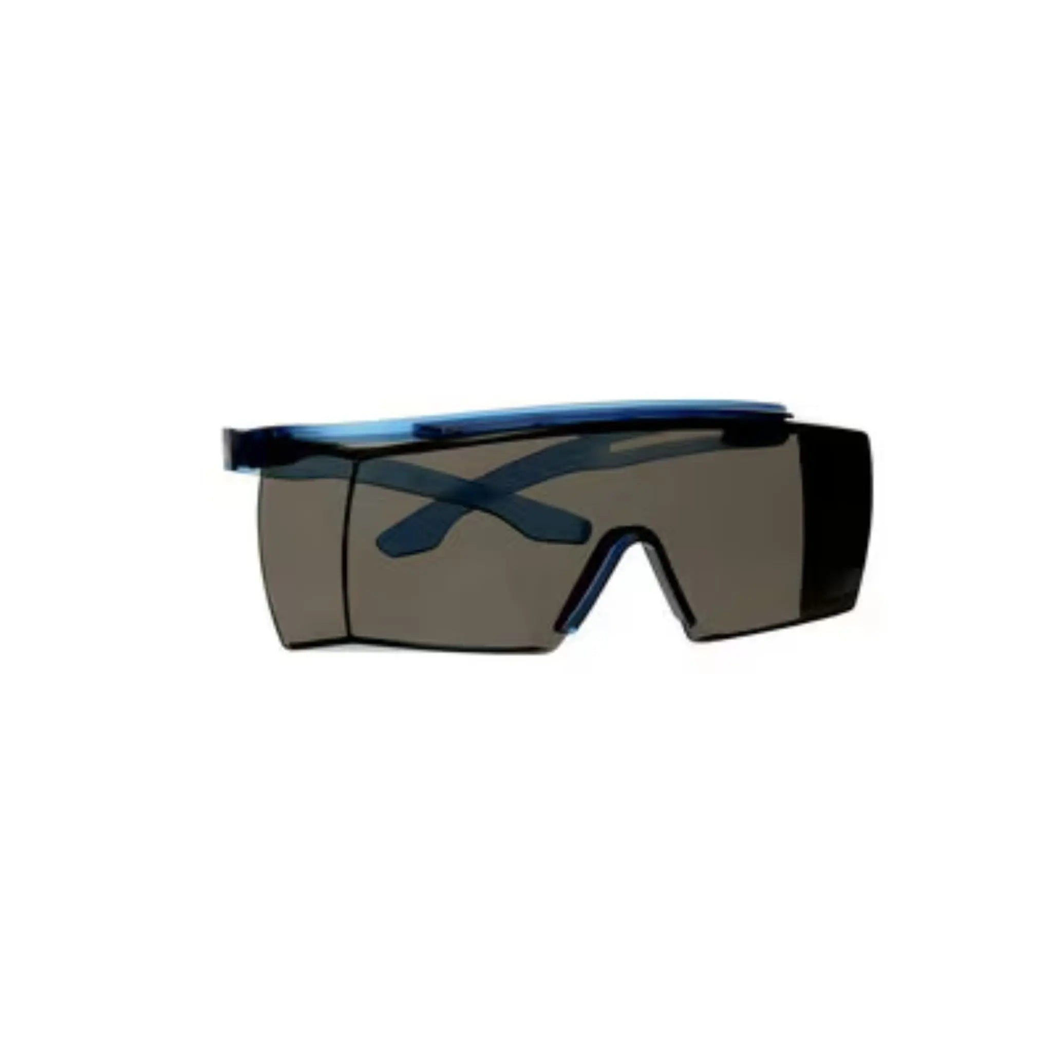 3M SecureFit 3700 Series, SF3702AS-BLU, Blue Temple, Gray OTG Anti- scratch lens, Right Side View