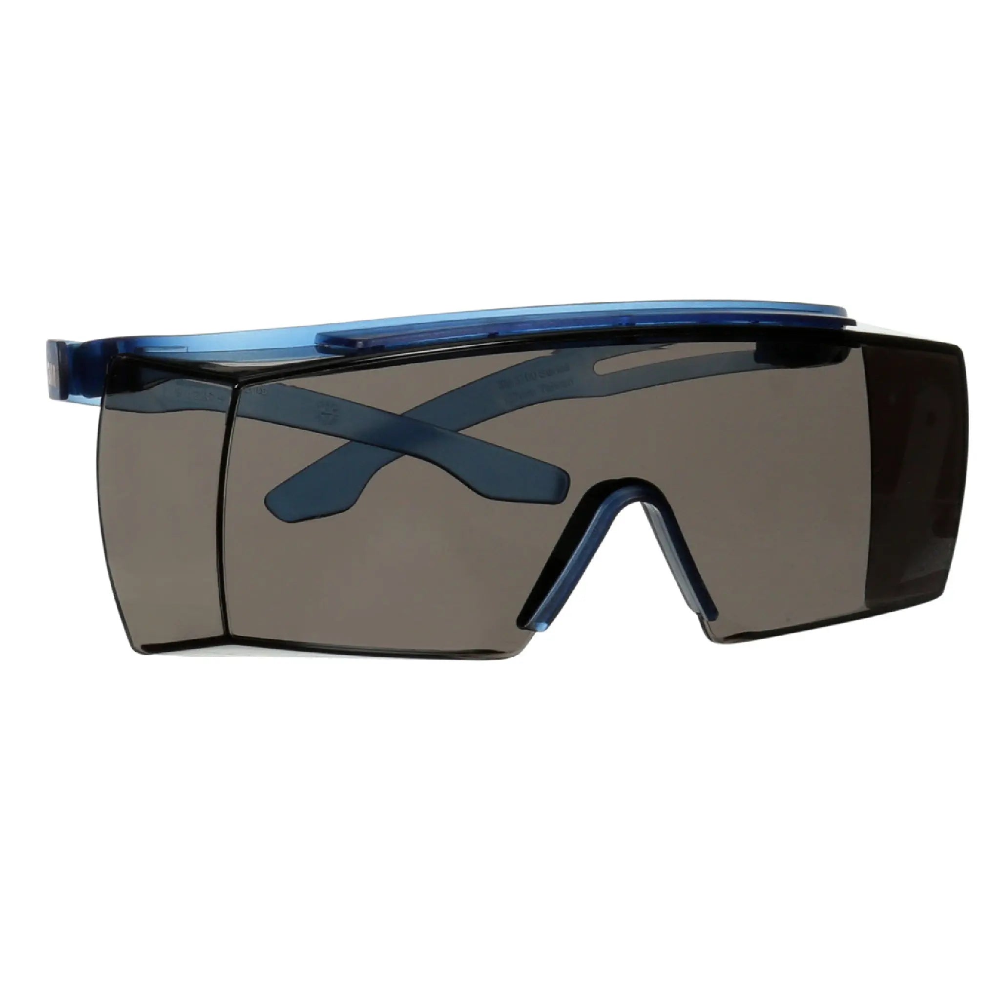 3M SecureFit 3700 Series, SF3702SGAF-BLU, Blue Temple, Scotchgard
Anti-Fog Coating, Gray OTG AF-AS lens, 10 per case