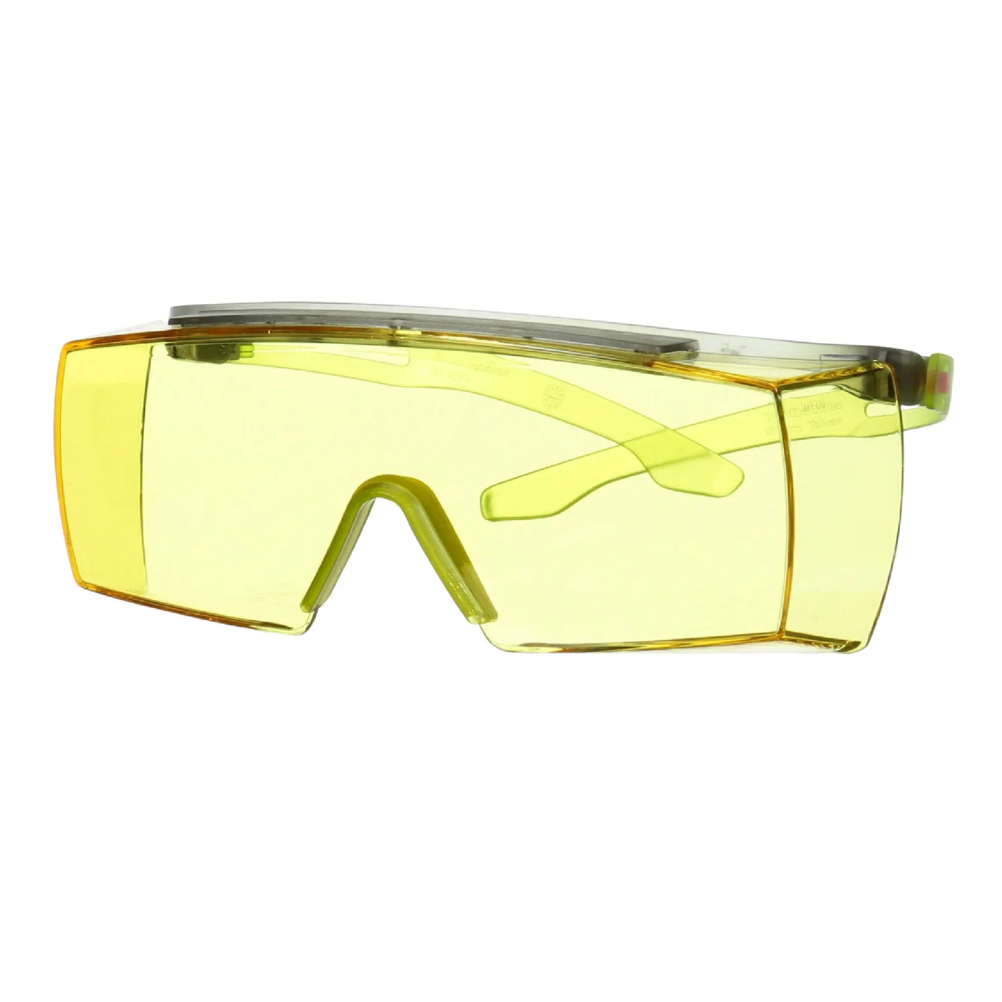 3M SecureFit 3700 Series, SF3703SGAF-GRN, Green Temple, Scotchgard
Anti-Fog Coating, Amber OTG AF-AS lens, 10 per case