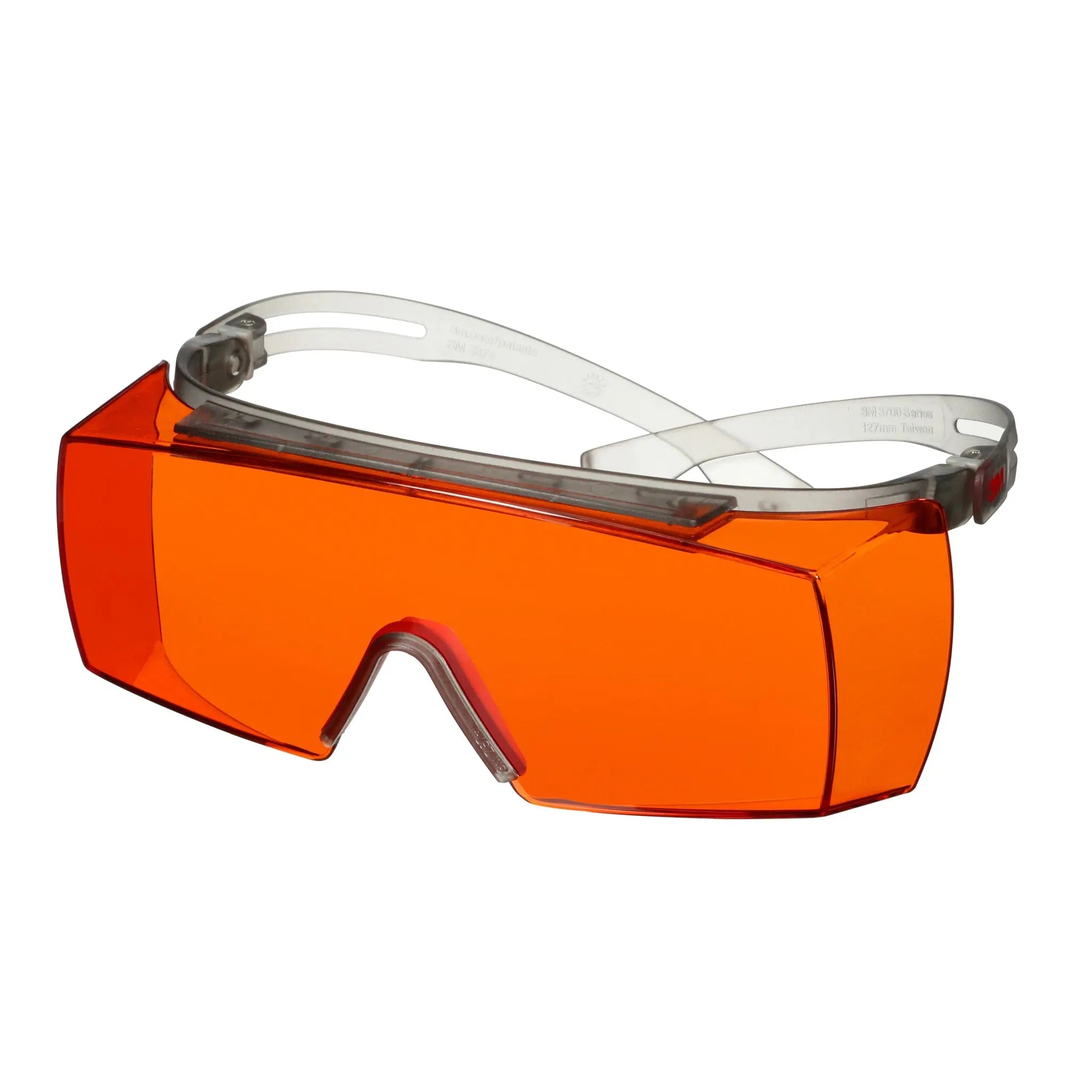 3M SecureFit 3700 Series SF3706AS-GRY, Gray Temples, Orange OTG Anti-
Scratch Lens, 10 ea-Case