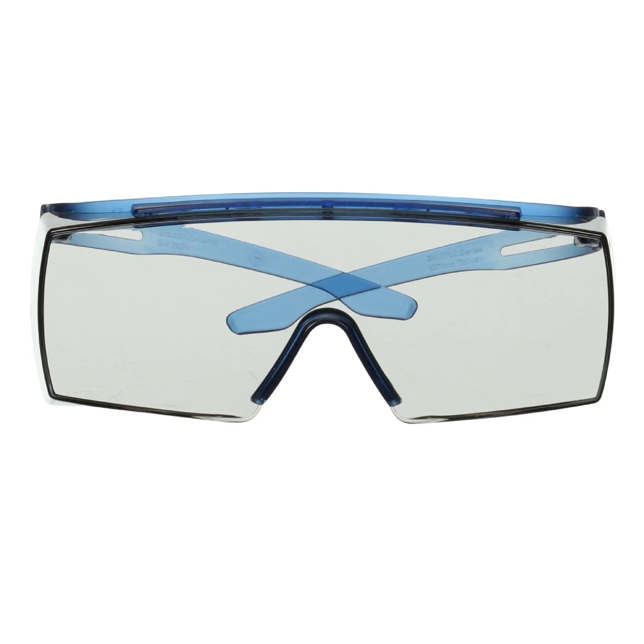 3M SecureFit 3700 Series, SF3707SGAF-BLU, Blue Temple, Scotchgard
Anti-Fog Coating, Indoor/Outdoor Gray OTG AF-AS lens, 10 per case
